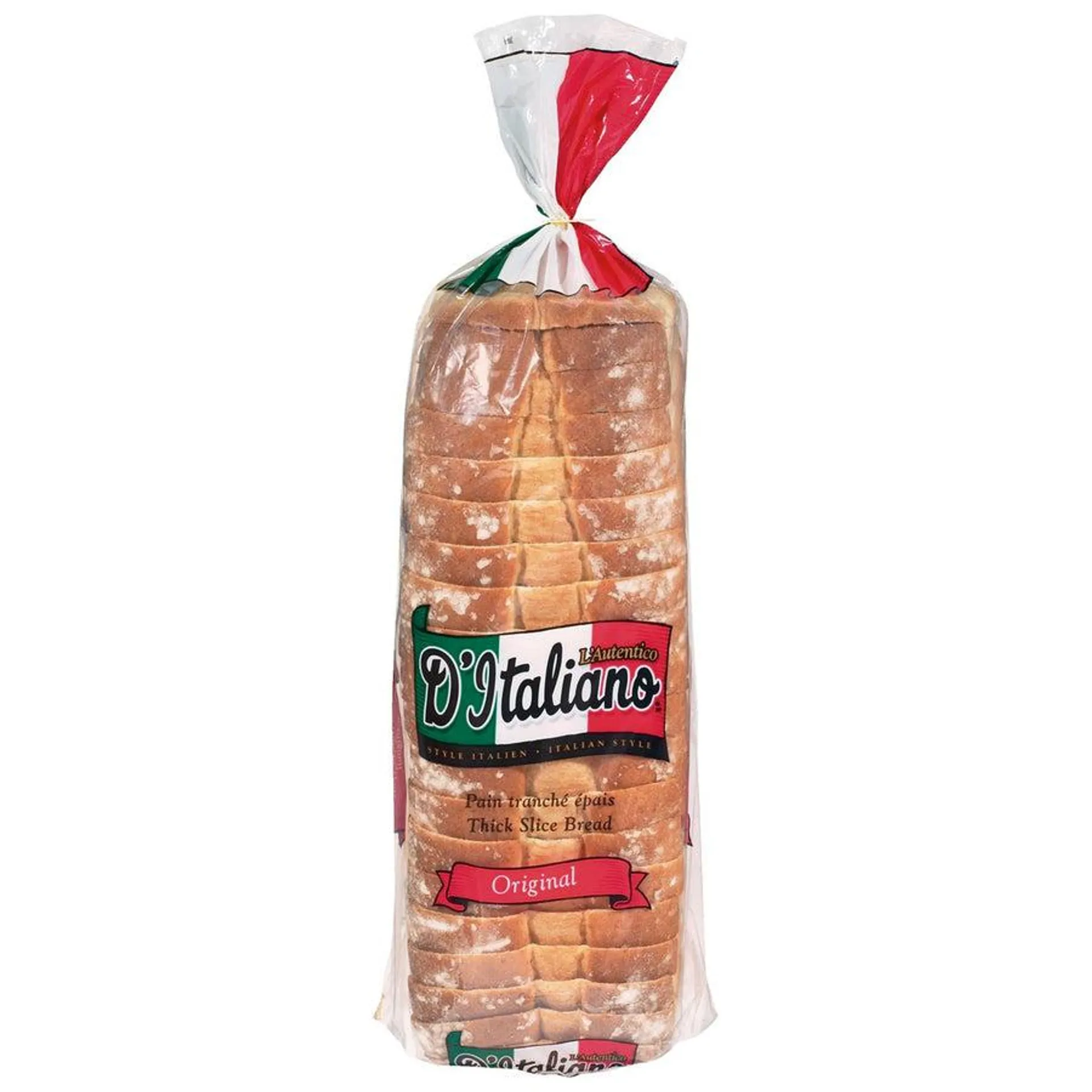 D'Italiano Thick Slice Bread, Plain 675g