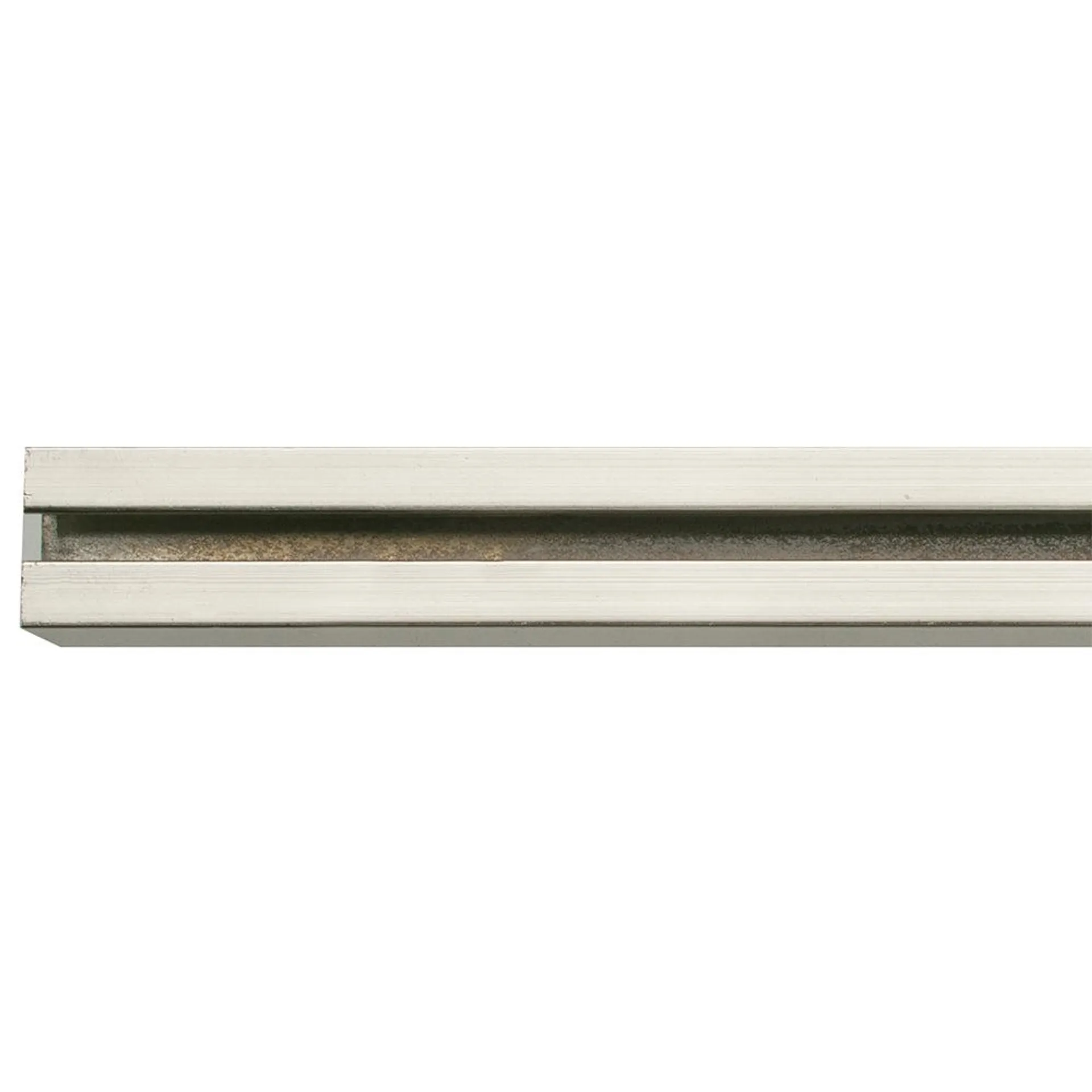 20 mm Metal Square Rod - Brushed Silver