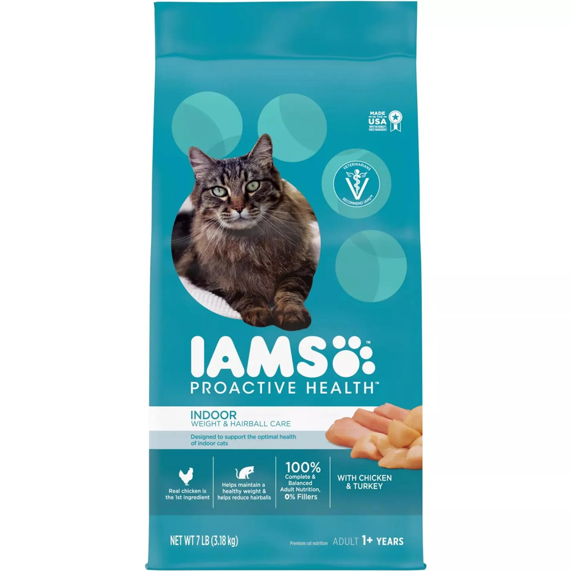 IAMS™ Proactive Health Indoor Adult Dry Cat Food - Weight & Hairball Care, Chicken