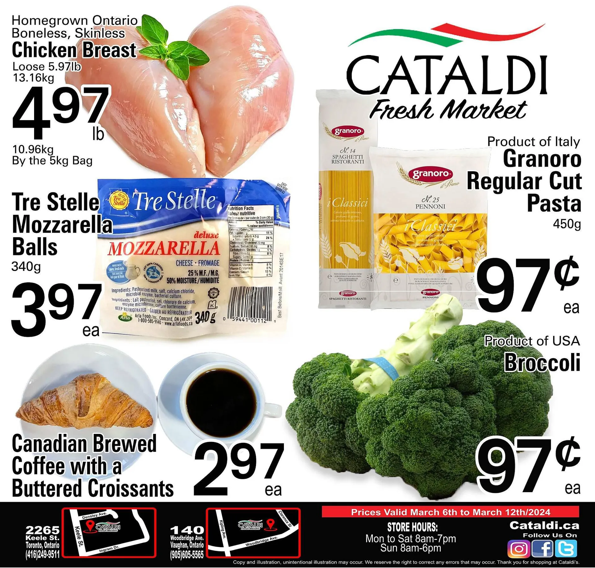 Cataldi Fresh Market flyer from March 6 to March 12 2024 - flyer page 1