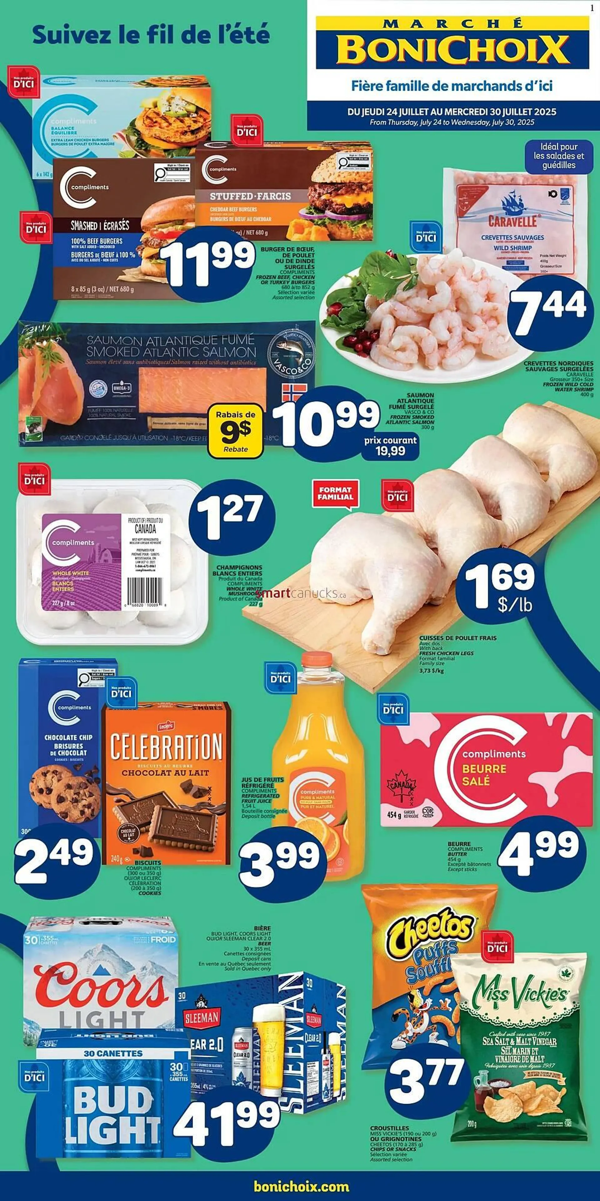 Marché Bonichoix flyer from July 24 to July 30 2025 - flyer page 1
