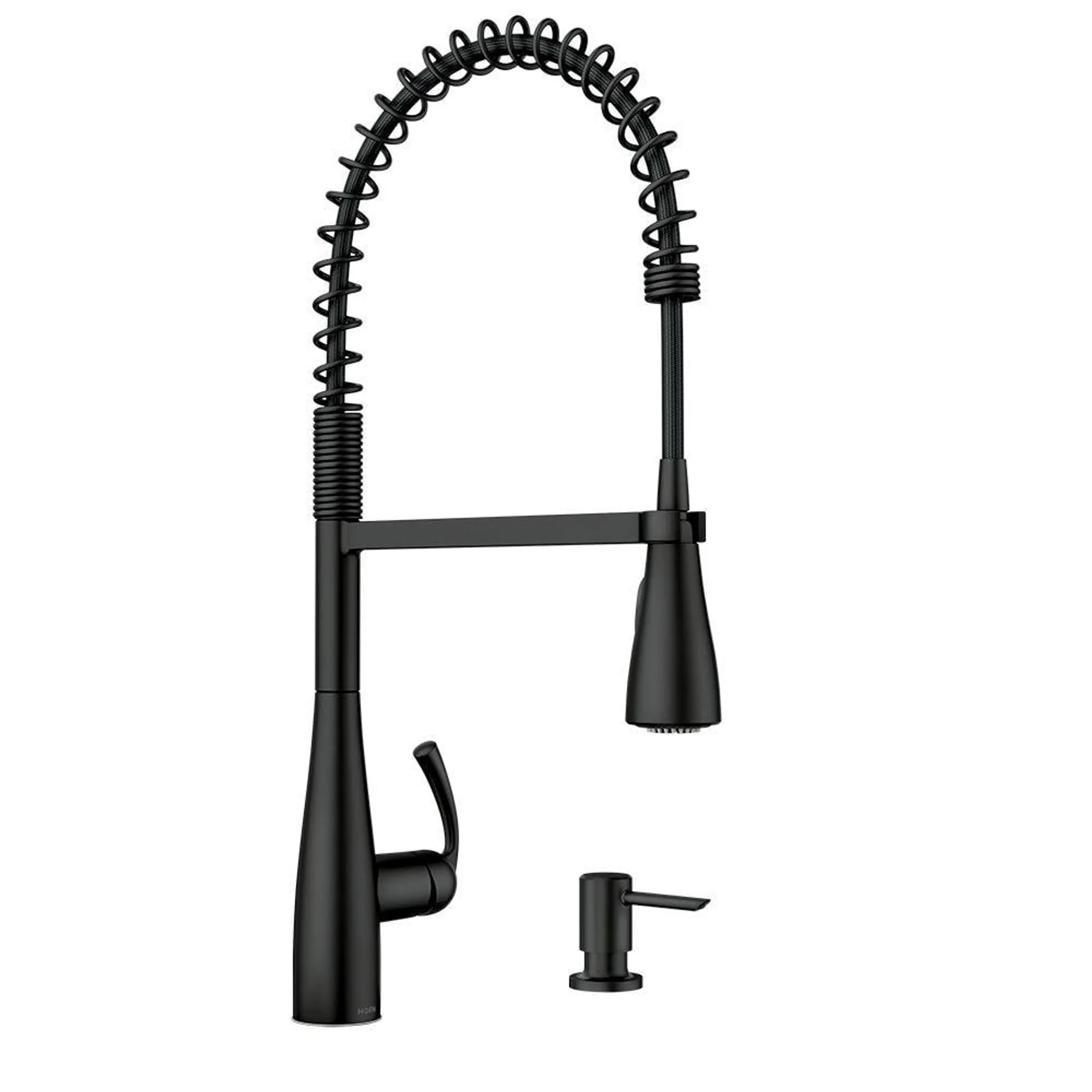 Essie Pull Down Kitchen Faucet/Tap with Soap Dispenser in Matte Black