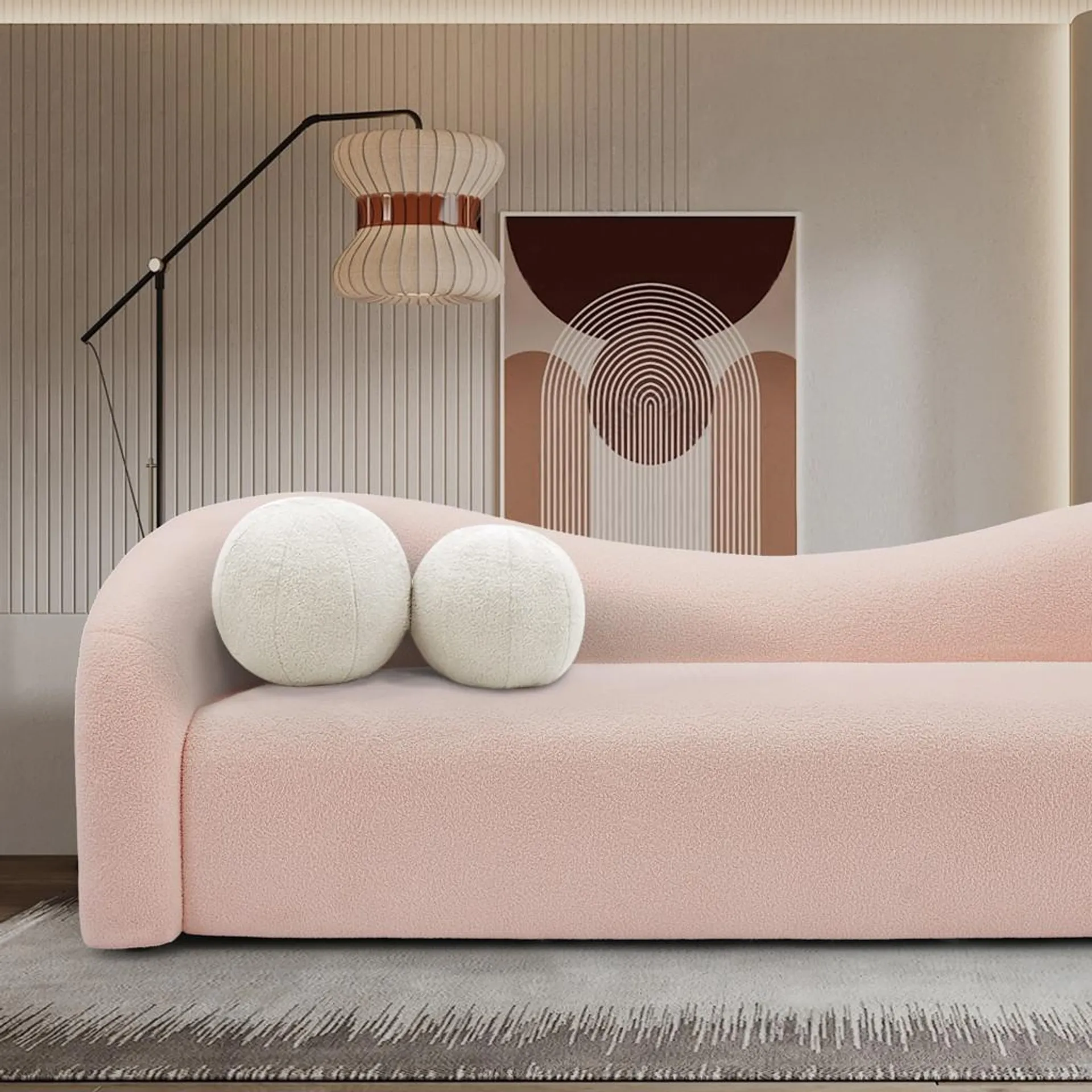 Sofa en fausse peau de mouton