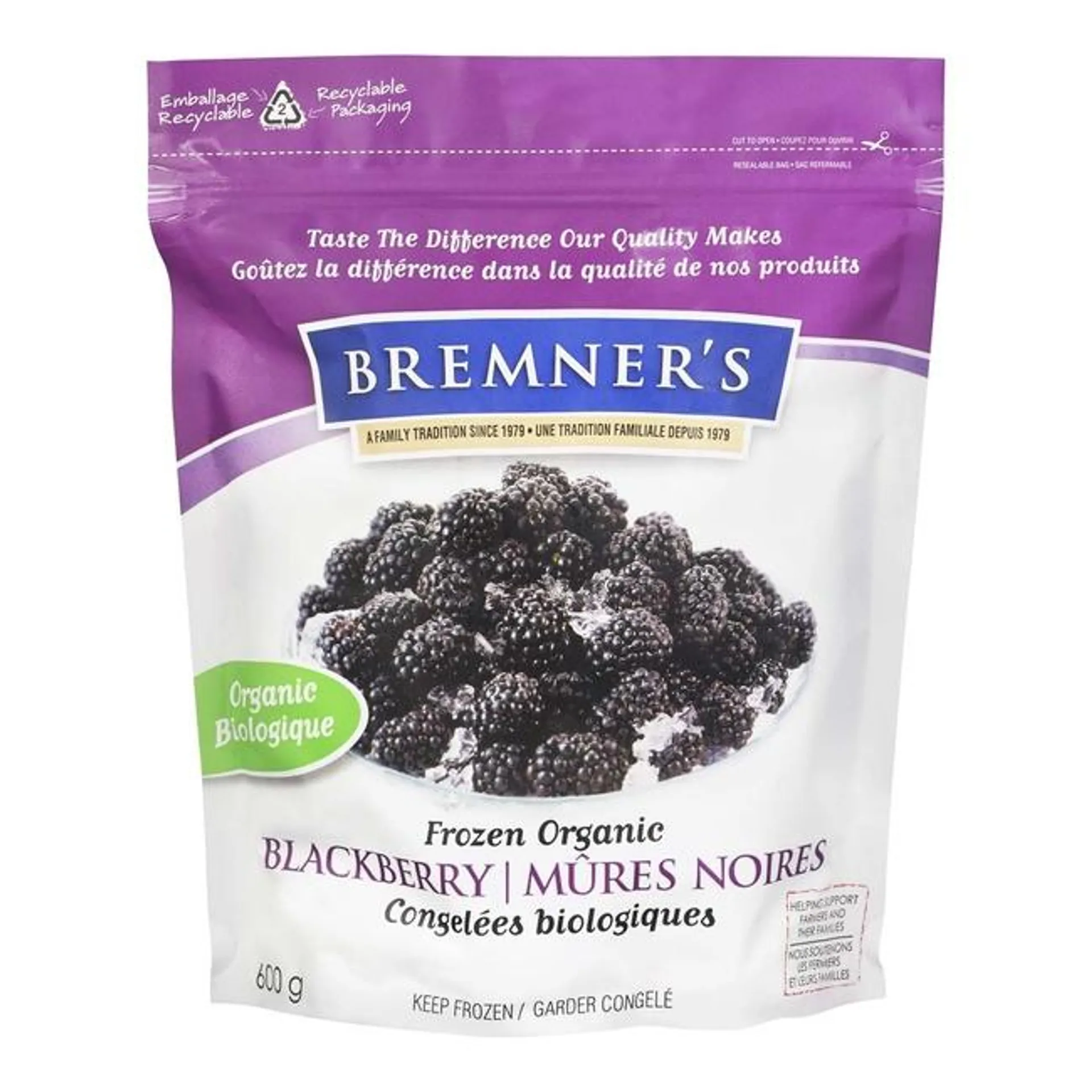 Bremner's - Frozen Organic Blackberries