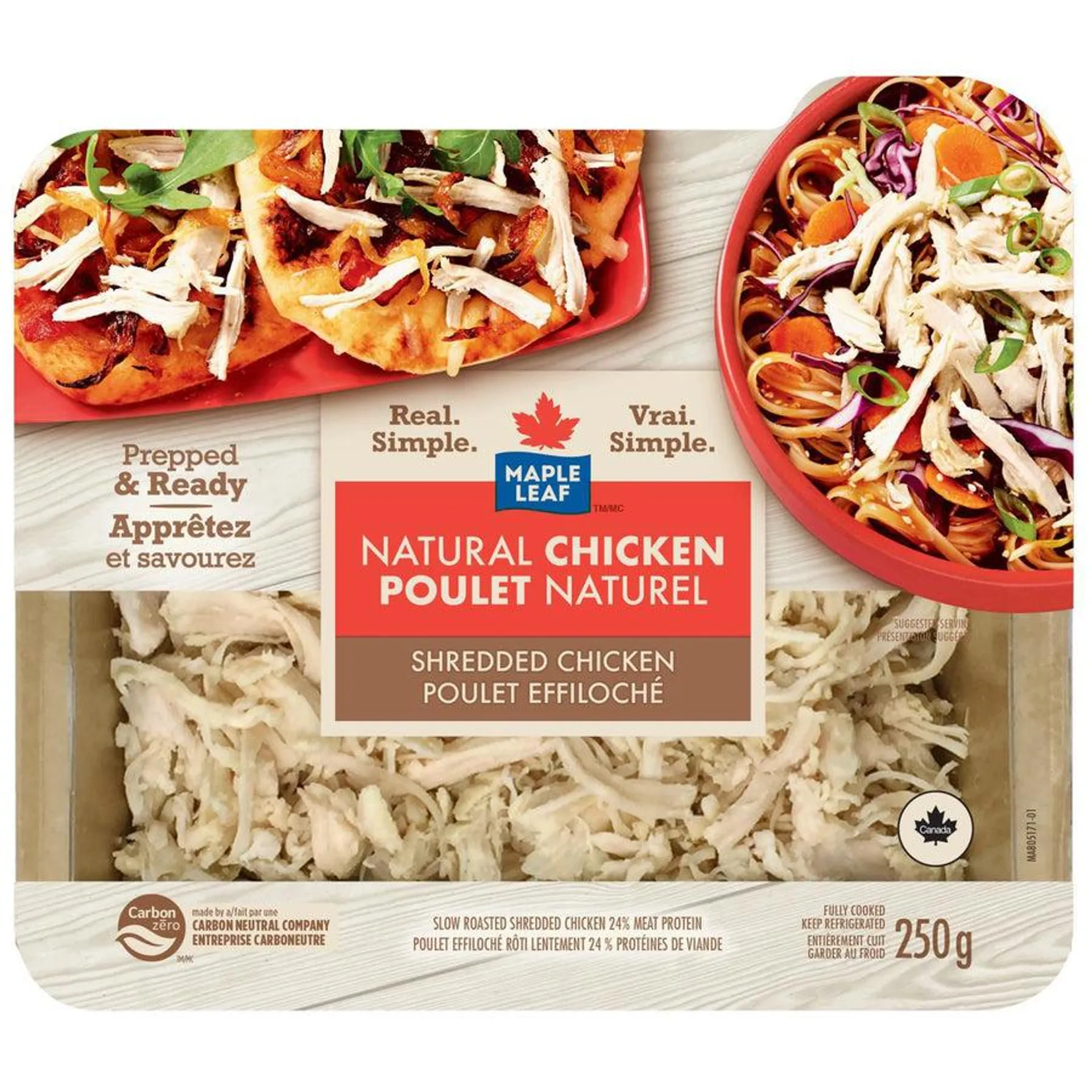 Maple Leaf Natural Selections Shredded Chicken 250g