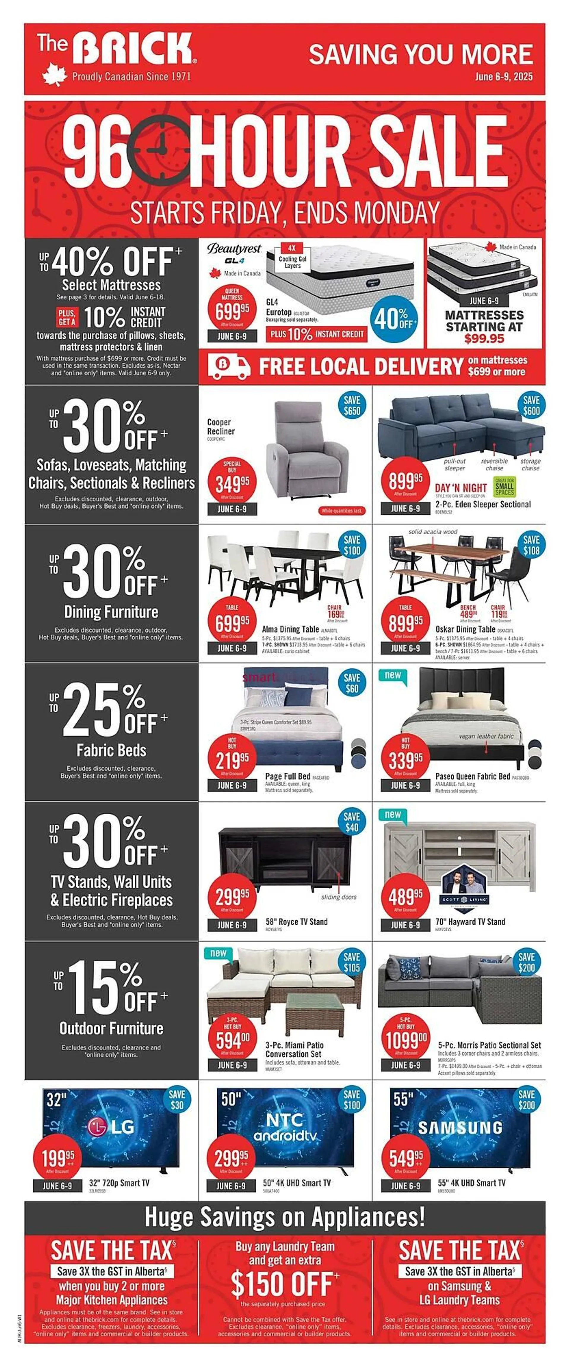 The Brick flyer from June 6 to June 12 2025 - flyer page 1