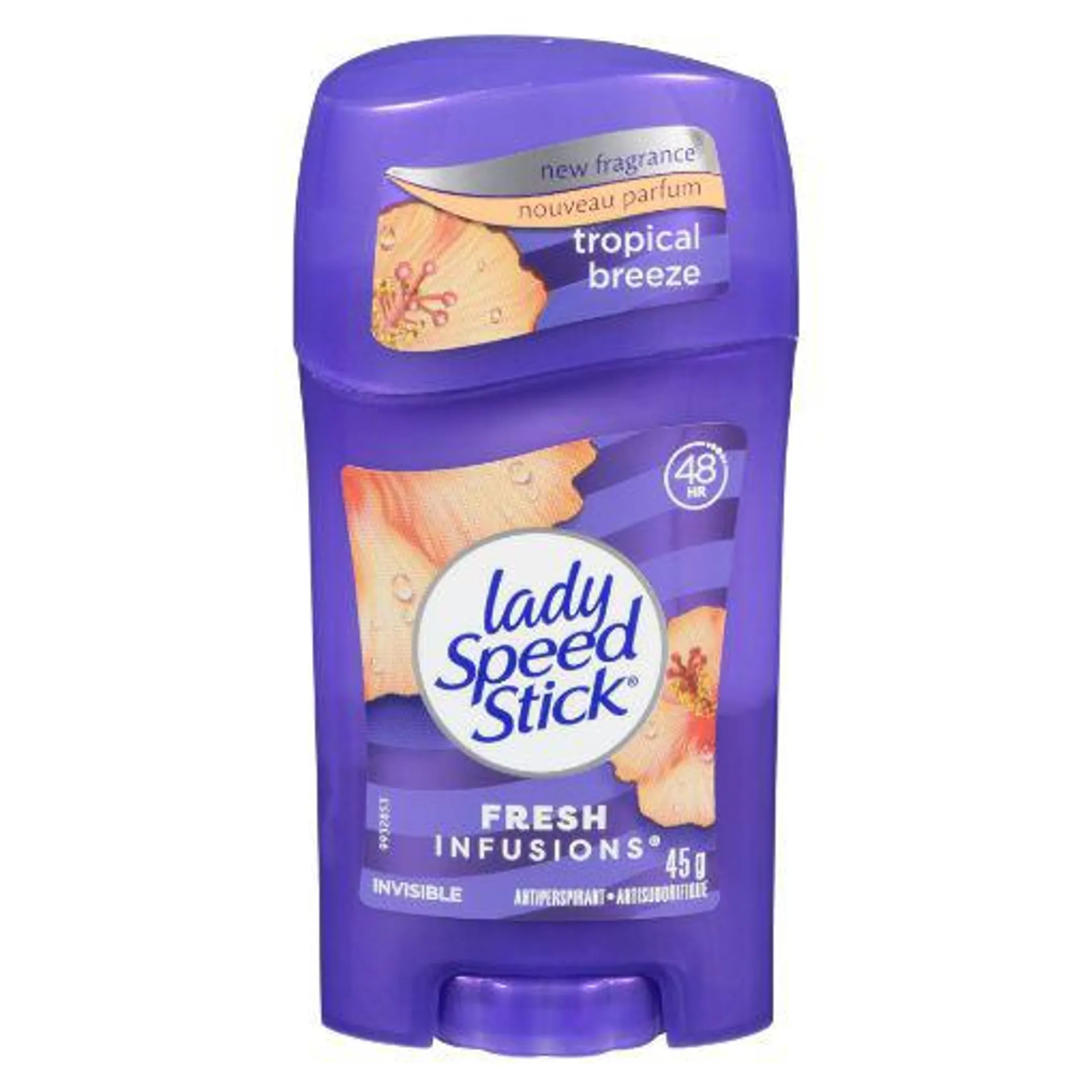 LADY SPEED STICK INVISIBLE ANTIPERSPIRANT - TROPICAL BREEZE SOLID 45GR