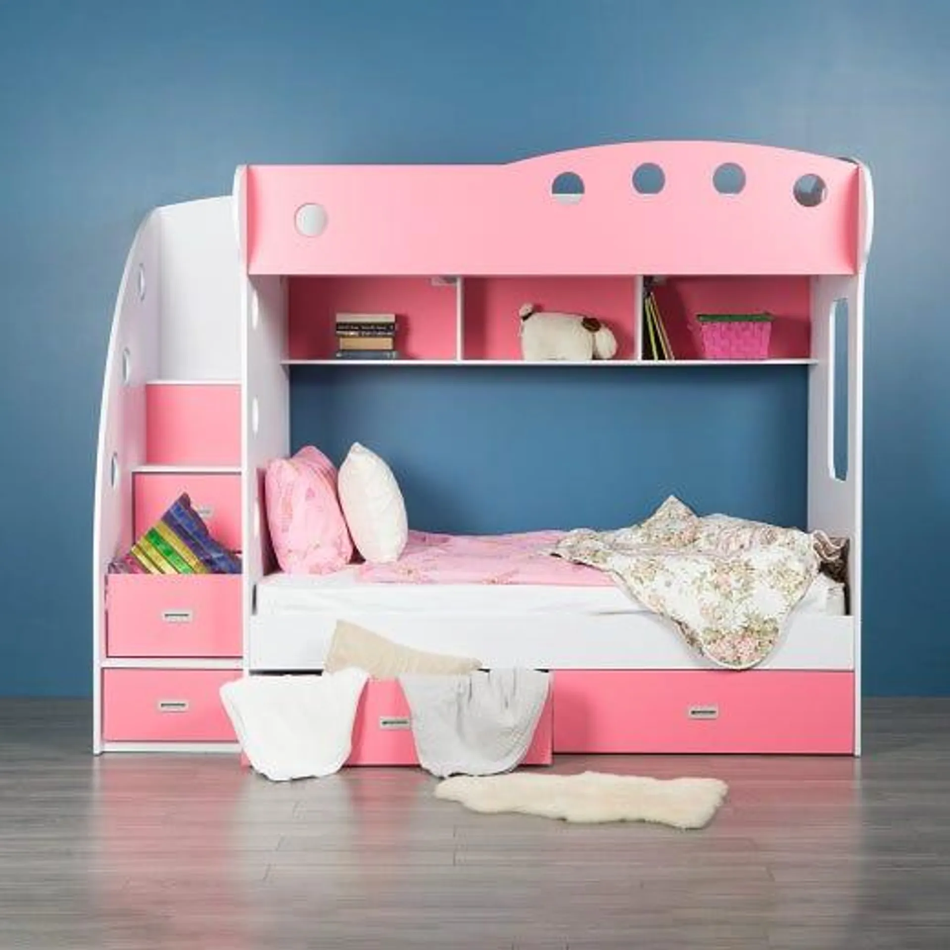 Bunk Bed With Storage (Twin + Twin)