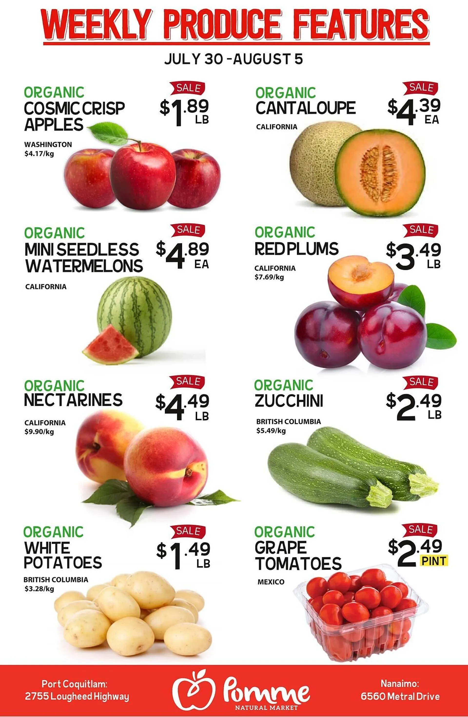 Pomme Natural Market flyer - 1