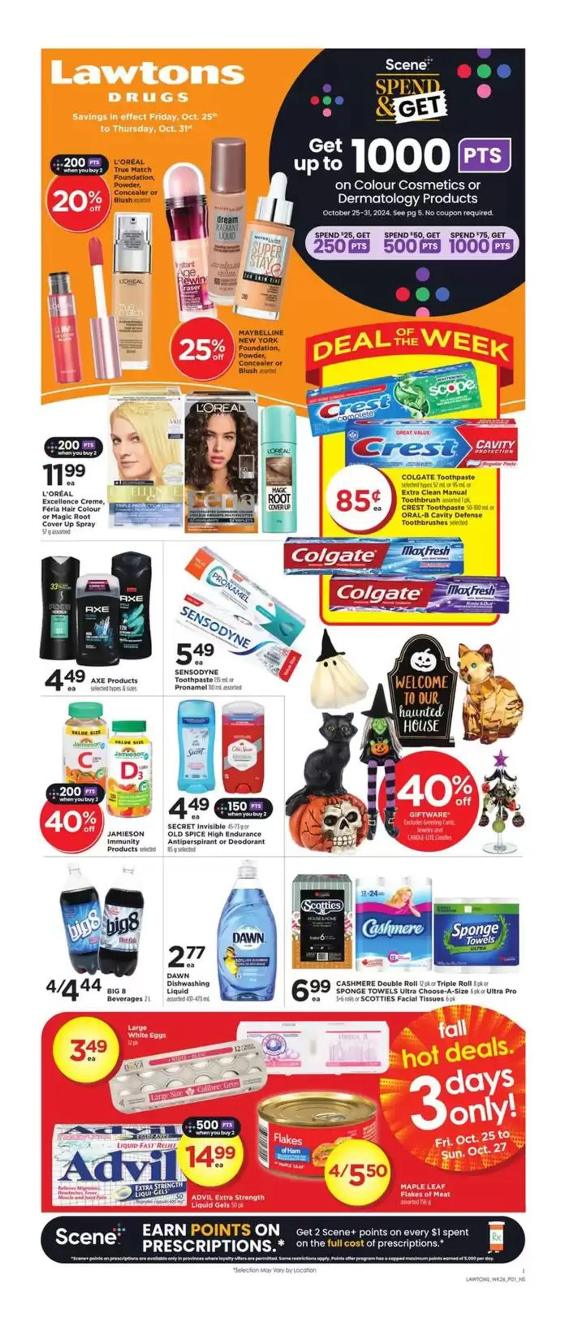 Great offer for bargain hunters from October 25 to October 31 2024 - flyer page 1