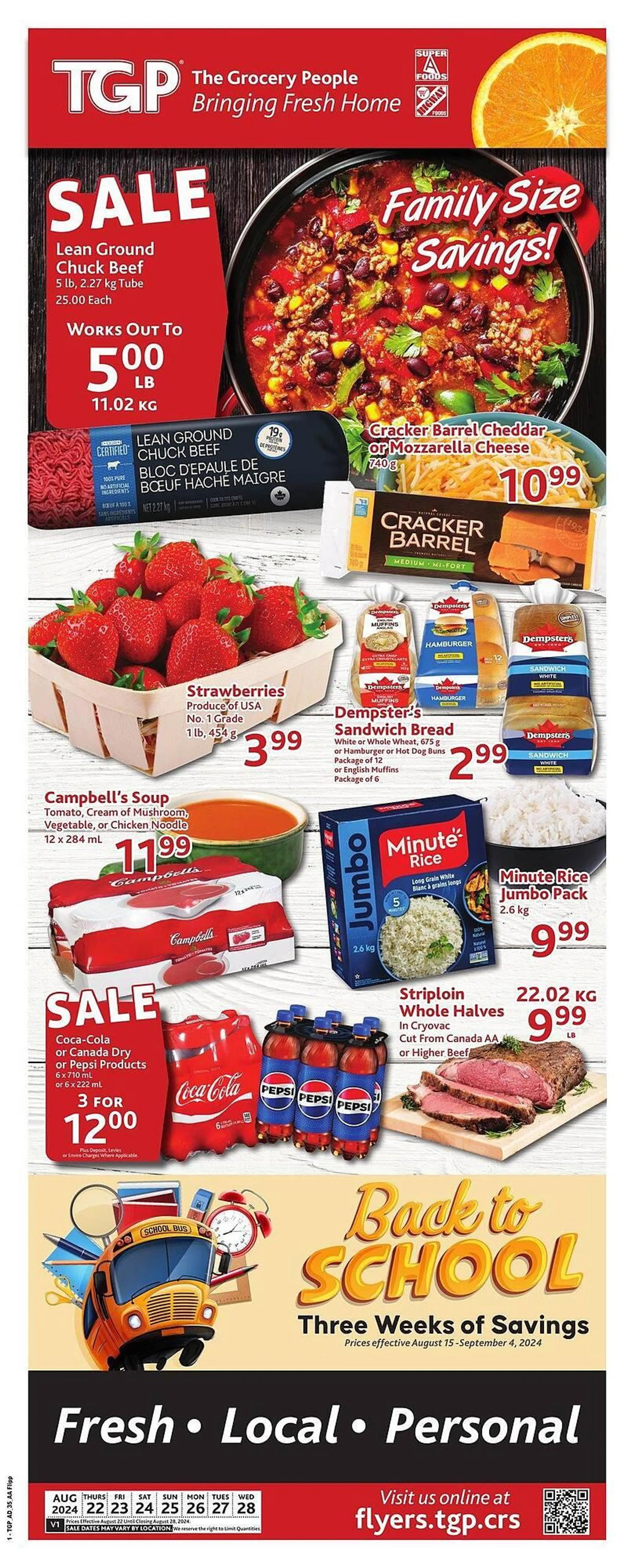 TGP The Grocery People flyer - 1