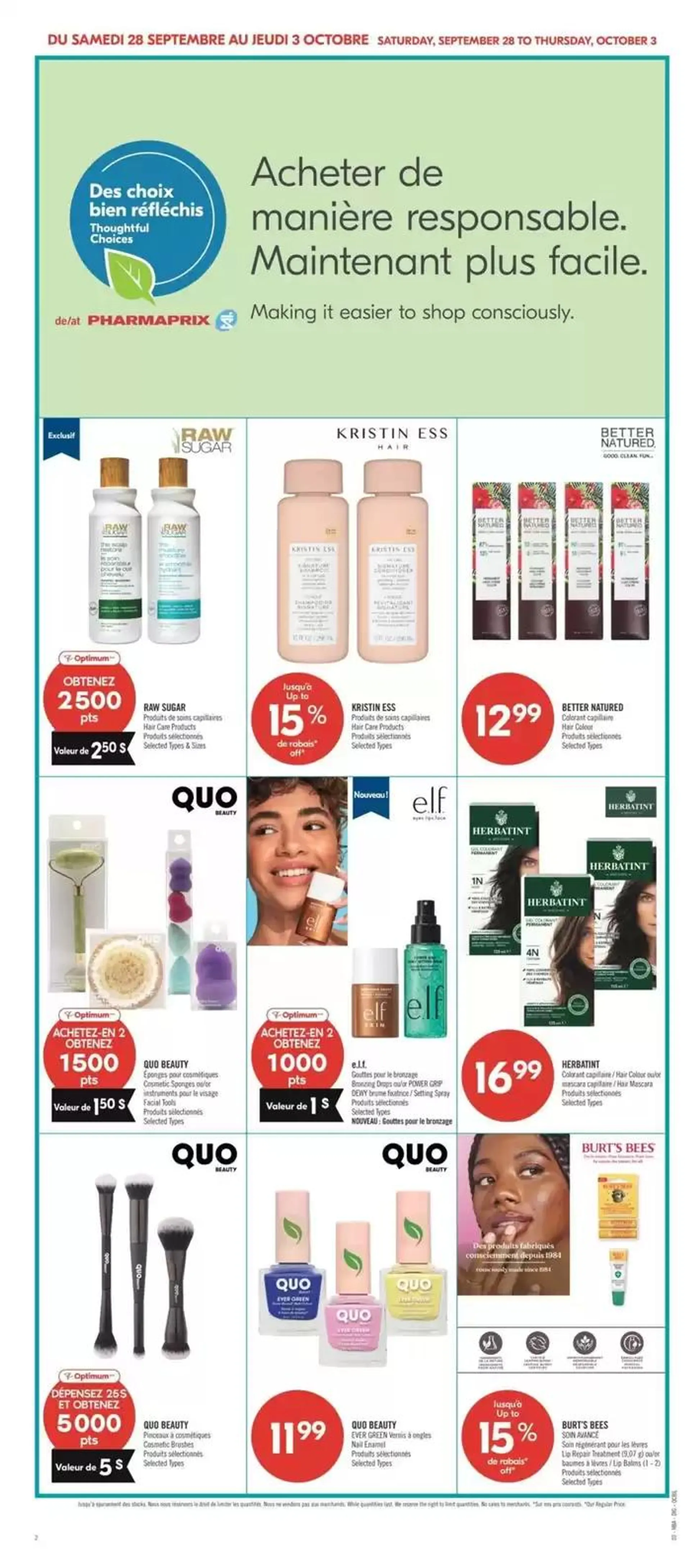 Shoppers Drug Mart Weekly ad from September 28 to October 3 2024 - flyer page 4