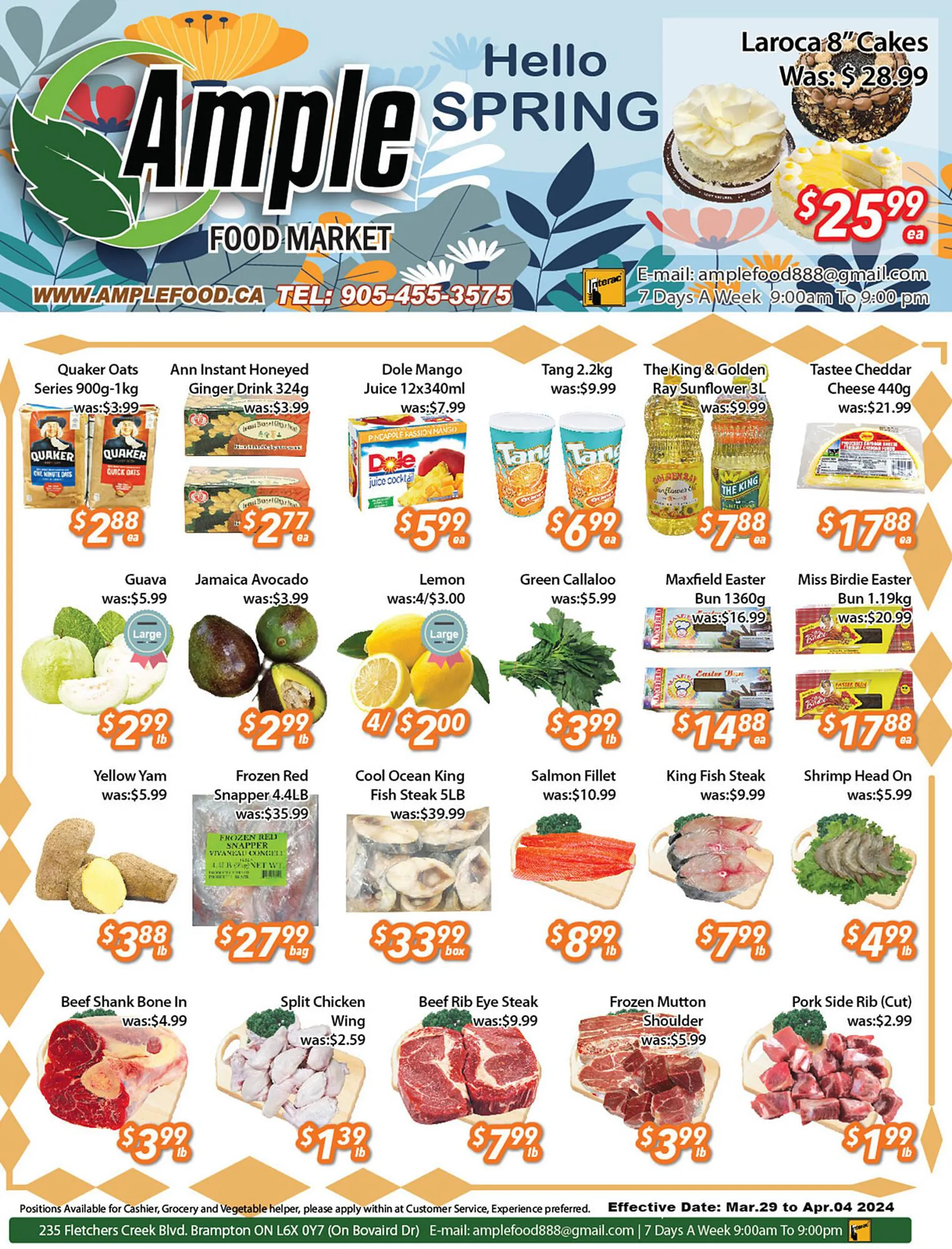 Ample Food Market flyer from March 29 to April 4 2024 - flyer page 