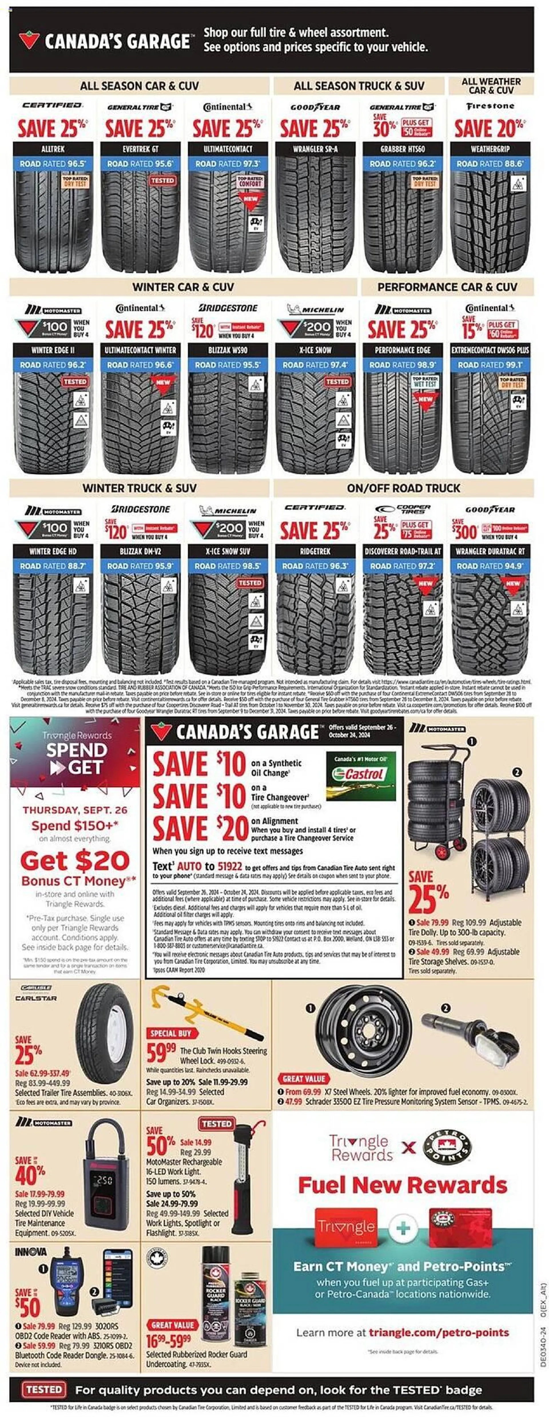 Canadian Tire flyer from September 26 to October 3 2024 - flyer page 26