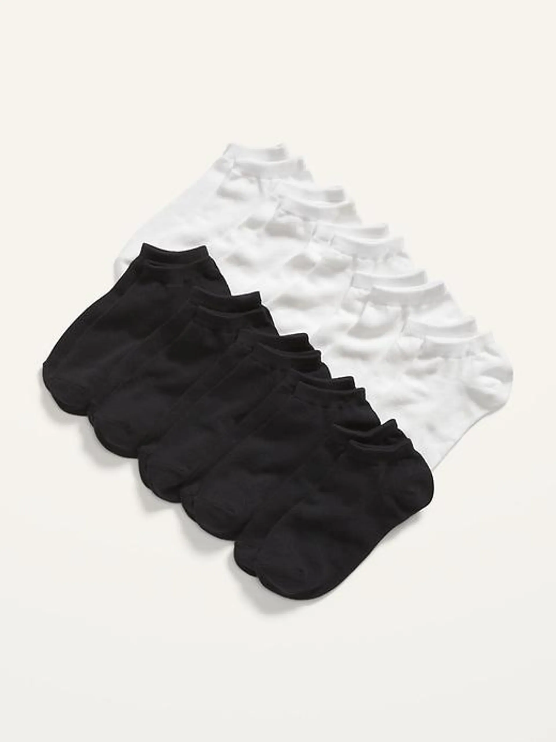 Gender-Neutral Ankle Socks 10-Pack for Kids