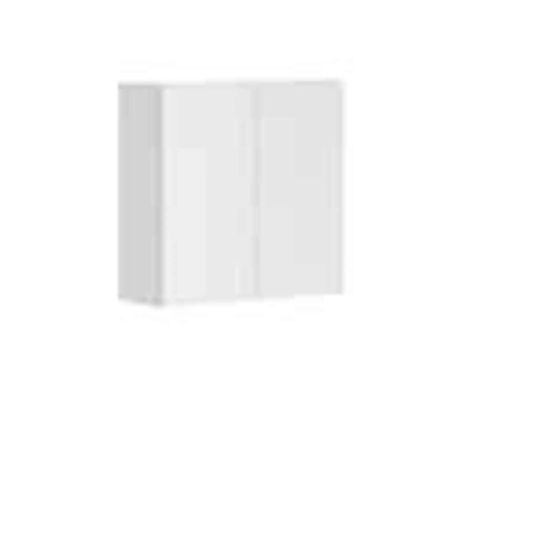 Alexandria - Wall Cabinet with 2 doors in White, 30 inch x 30.25 inch x 12 inch