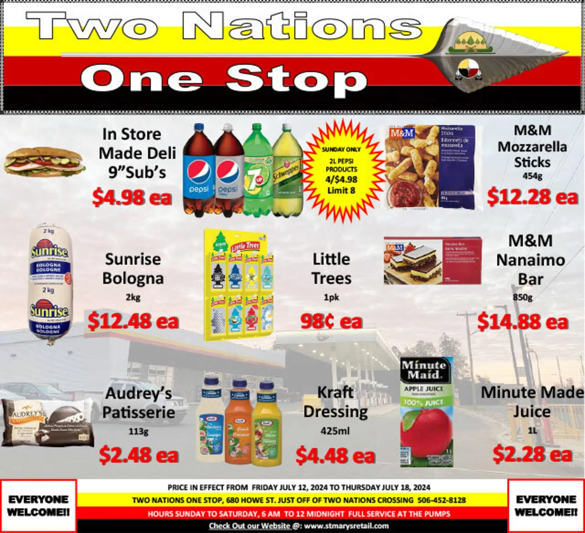 Two Nations One Stop flyer - 1