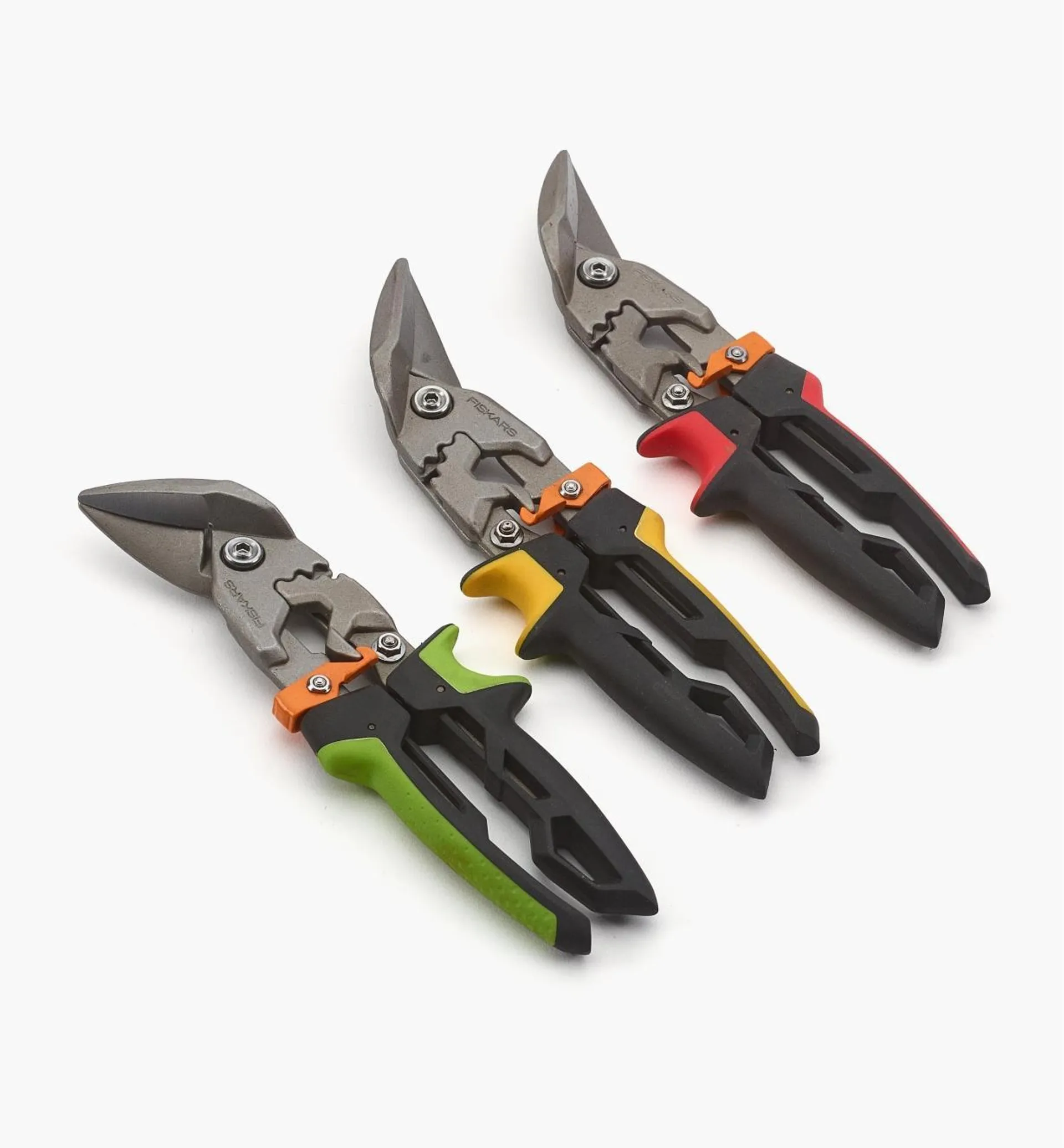 Set of 3 Fiskars Pro PowerGear Aviation Snips