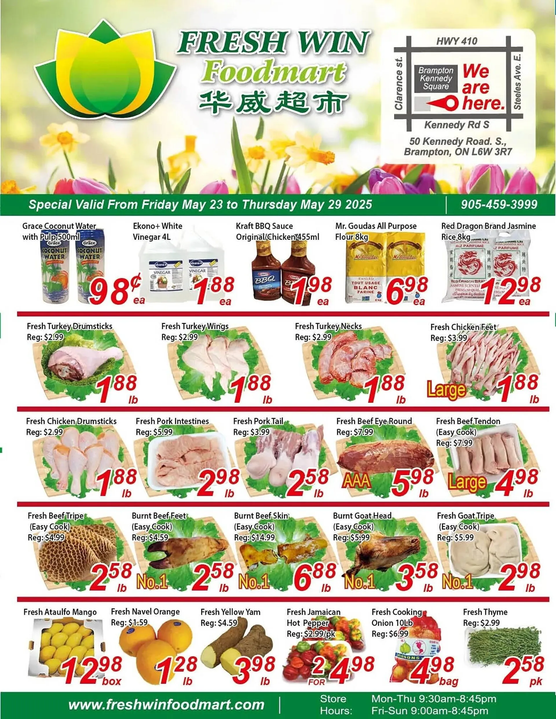 Fresh Win Foodmart flyer from May 23 to May 29 2025 - flyer page 1