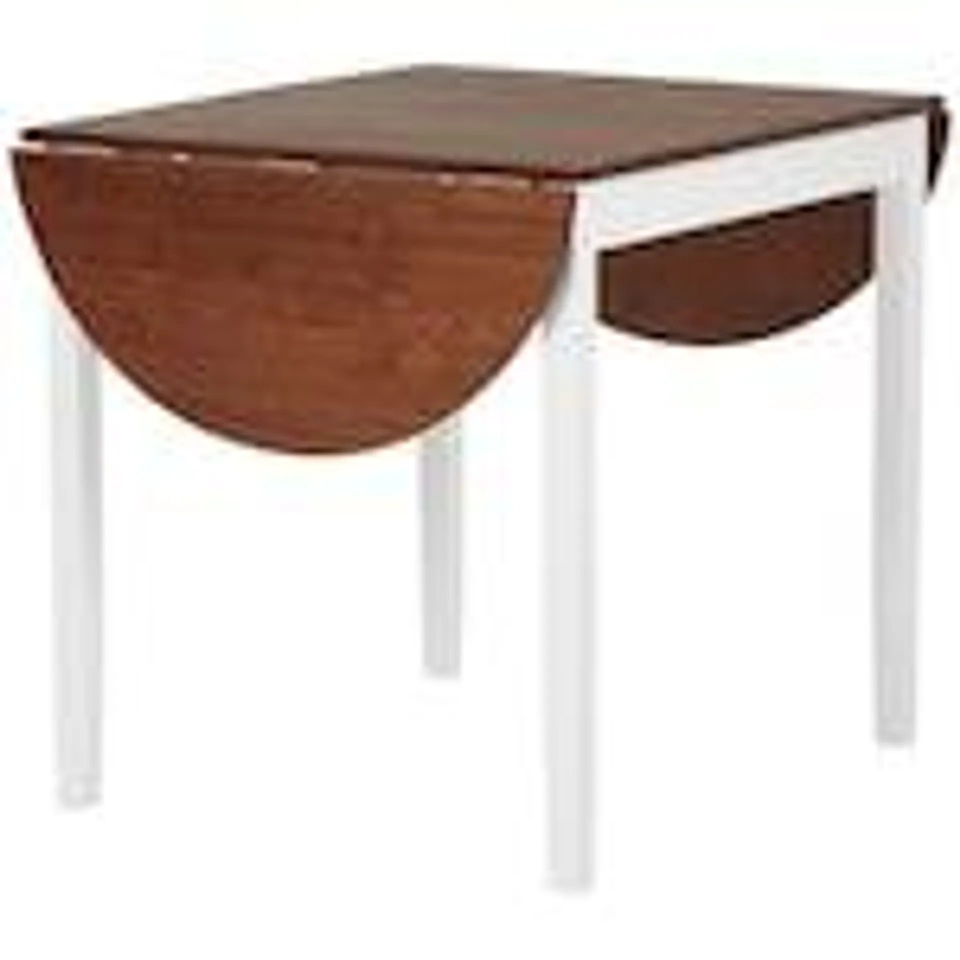 Kitchen Table, Drop Leaf Tables for Small Spaces, Folding Dining Table, Brown