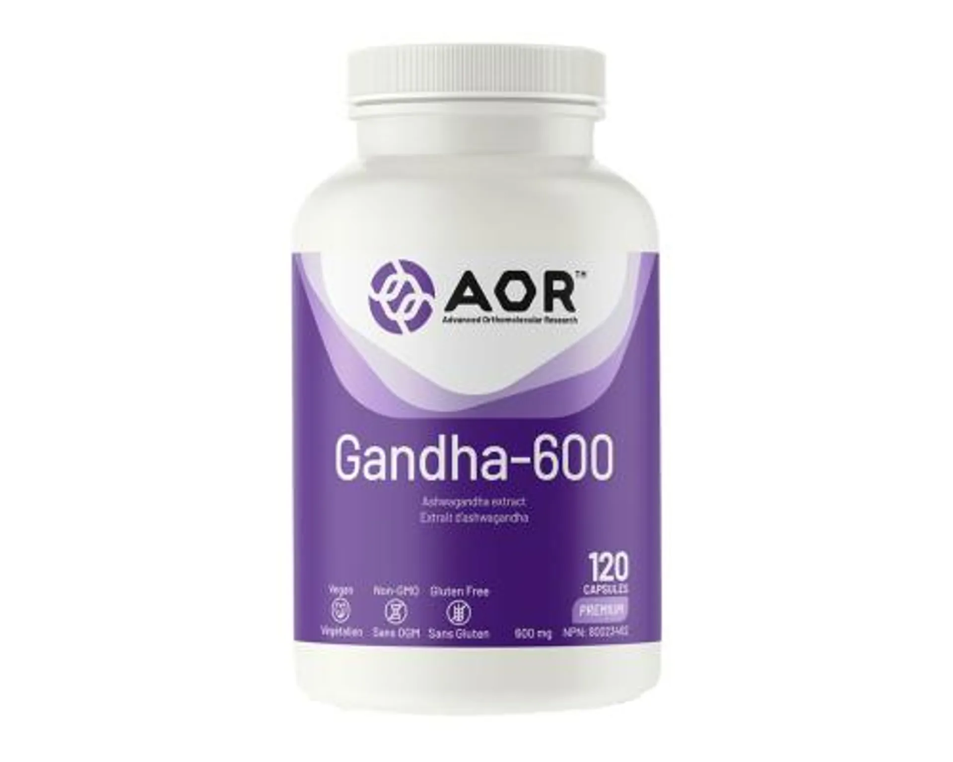 AOR Gandha-600 600mg 120 Capsules