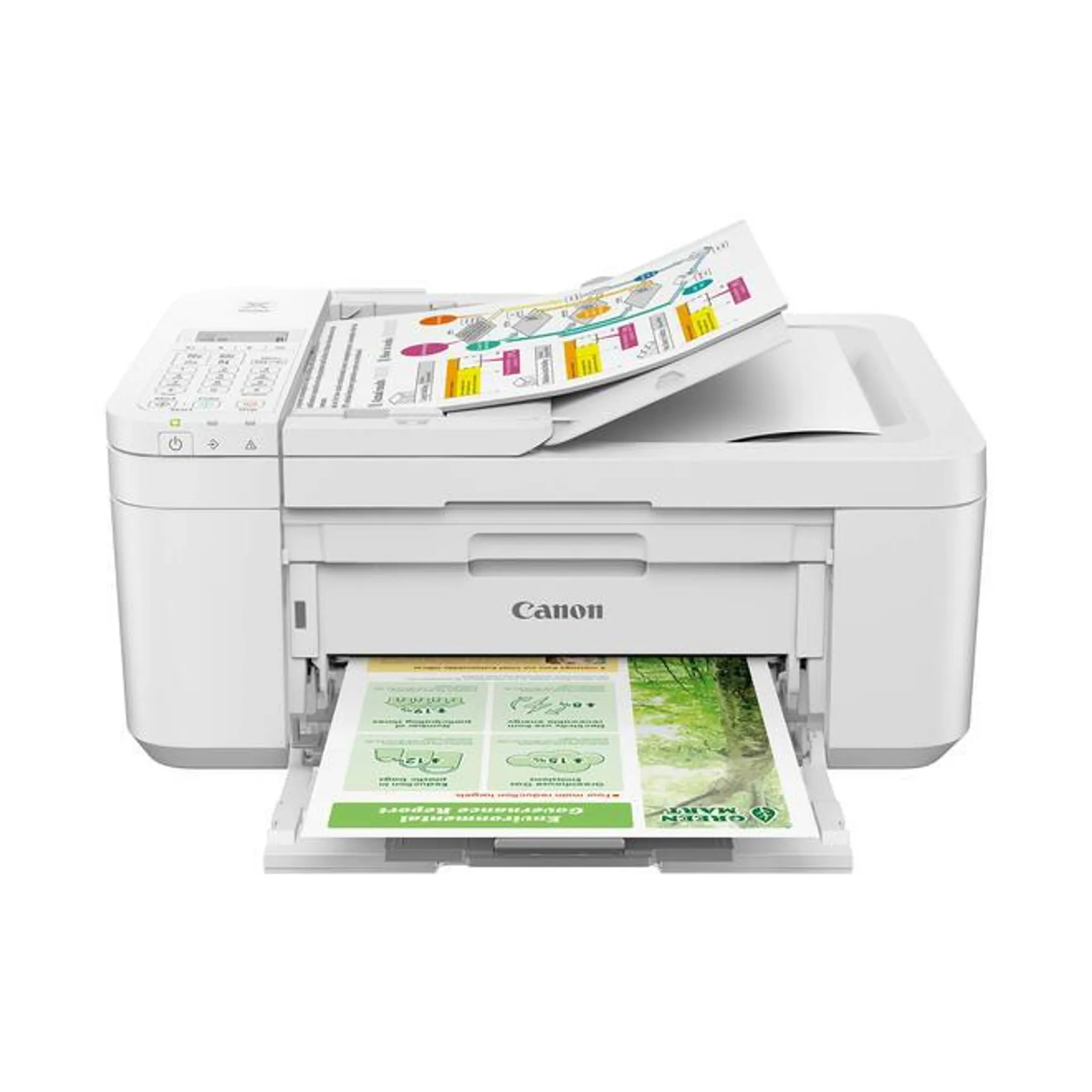 Canon PIXMA TR4720 Wireless Color All-in-One Inkjet Printer (5074C023) - White