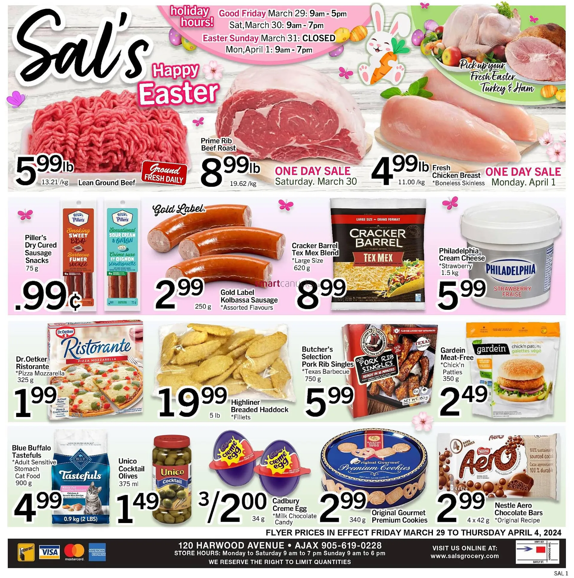 Sal's Grocery flyer from March 29 to April 4 2024 - flyer page 1