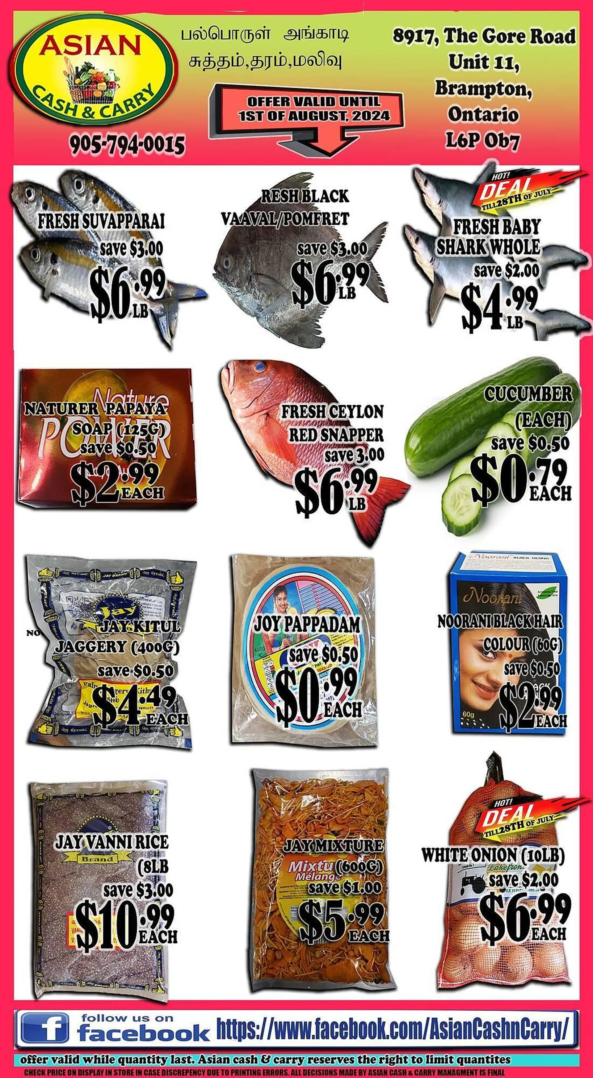 Asian Cash & Carry flyer - 1