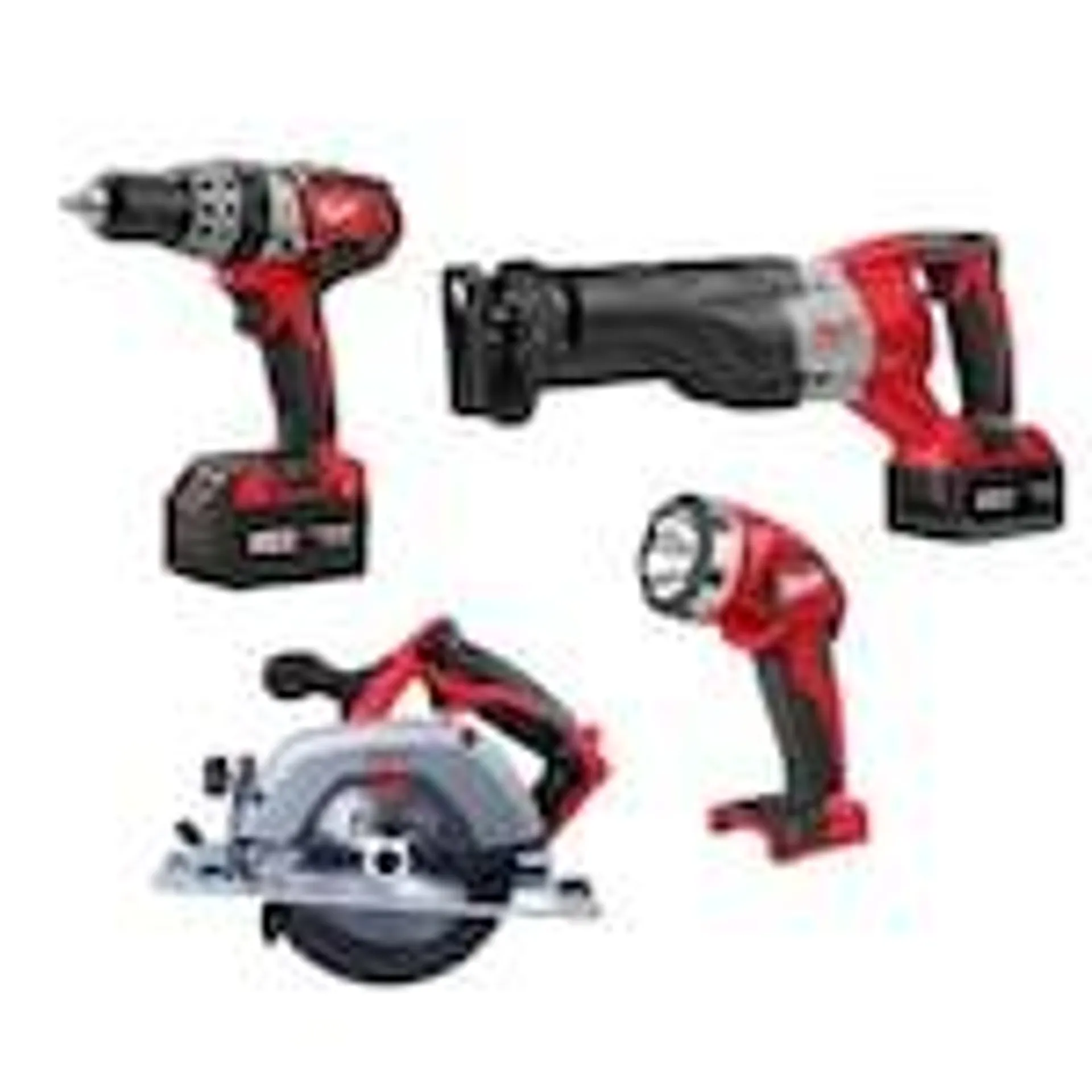 M18 18V Lithium-Ion Cordless 4-Tool Combo Tool Kit with (2) 3.0 Ah Batteries