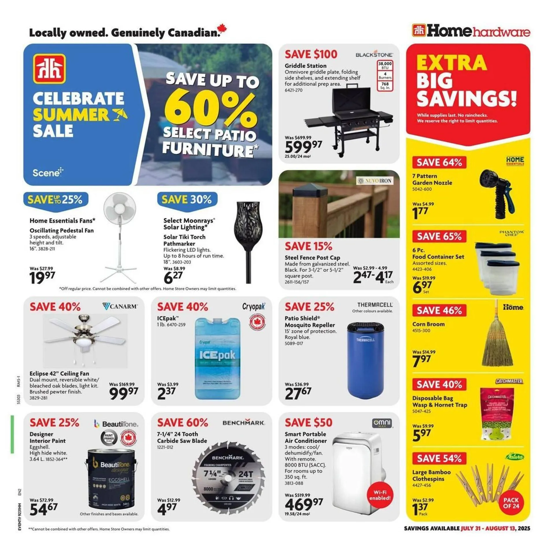Home Hardware flyer from July 31 to August 13 2025 - flyer page 1