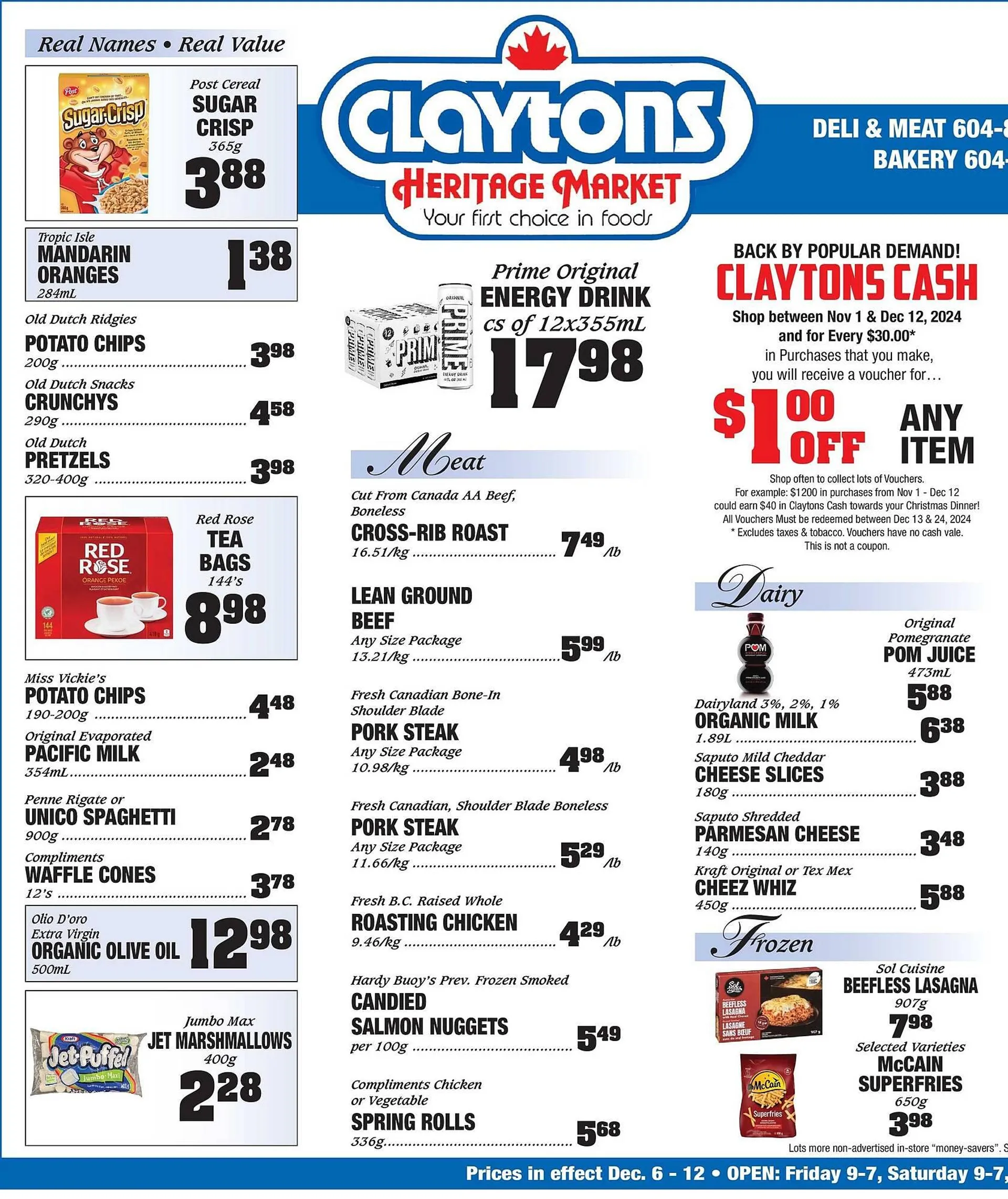 Claytons Heritage Market flyer - 1