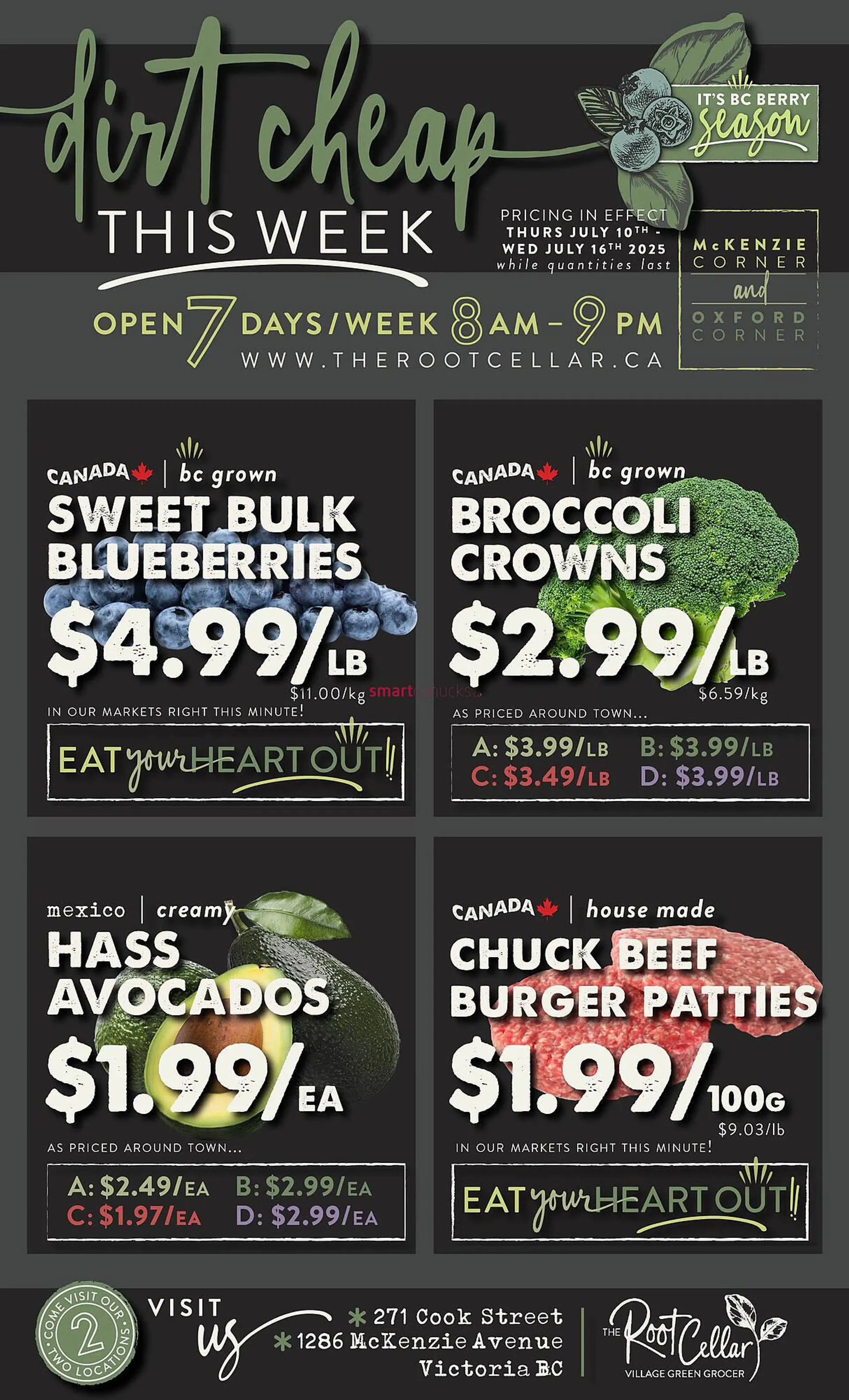 The Root Cellar flyer - 1