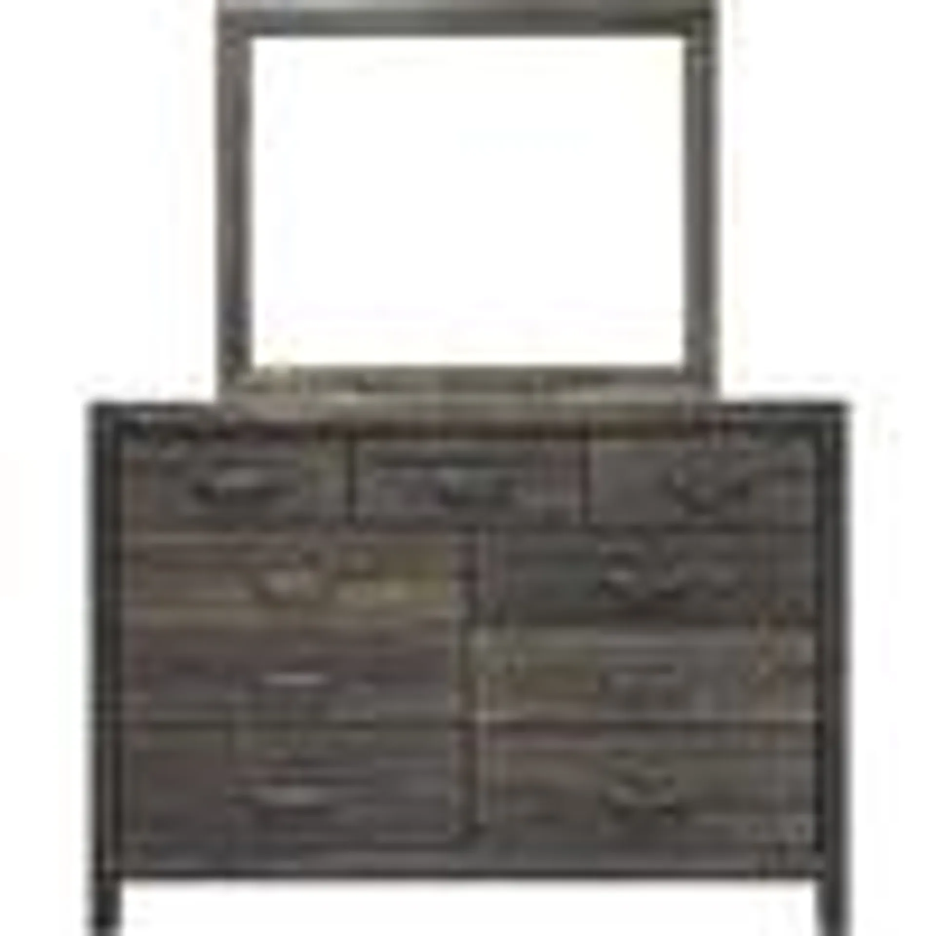 Stella Dresser and Mirror - Charcoal