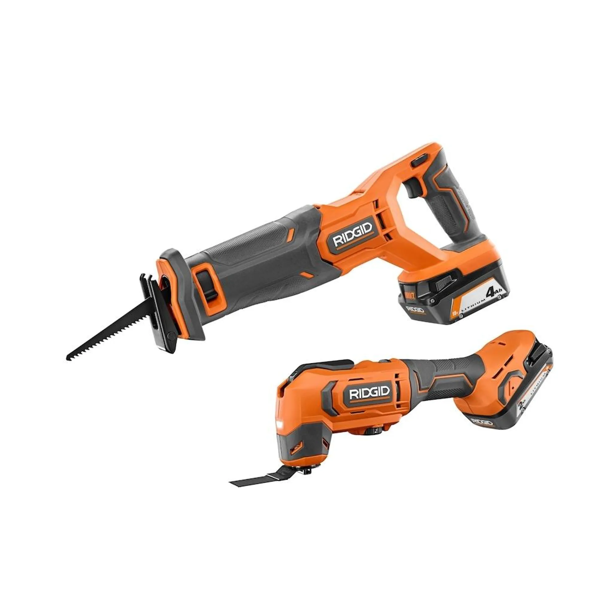 18V Reciprocating Saw and Multi-Tool Kit with 2.0 and 4.0 Ah Batteries and Charger