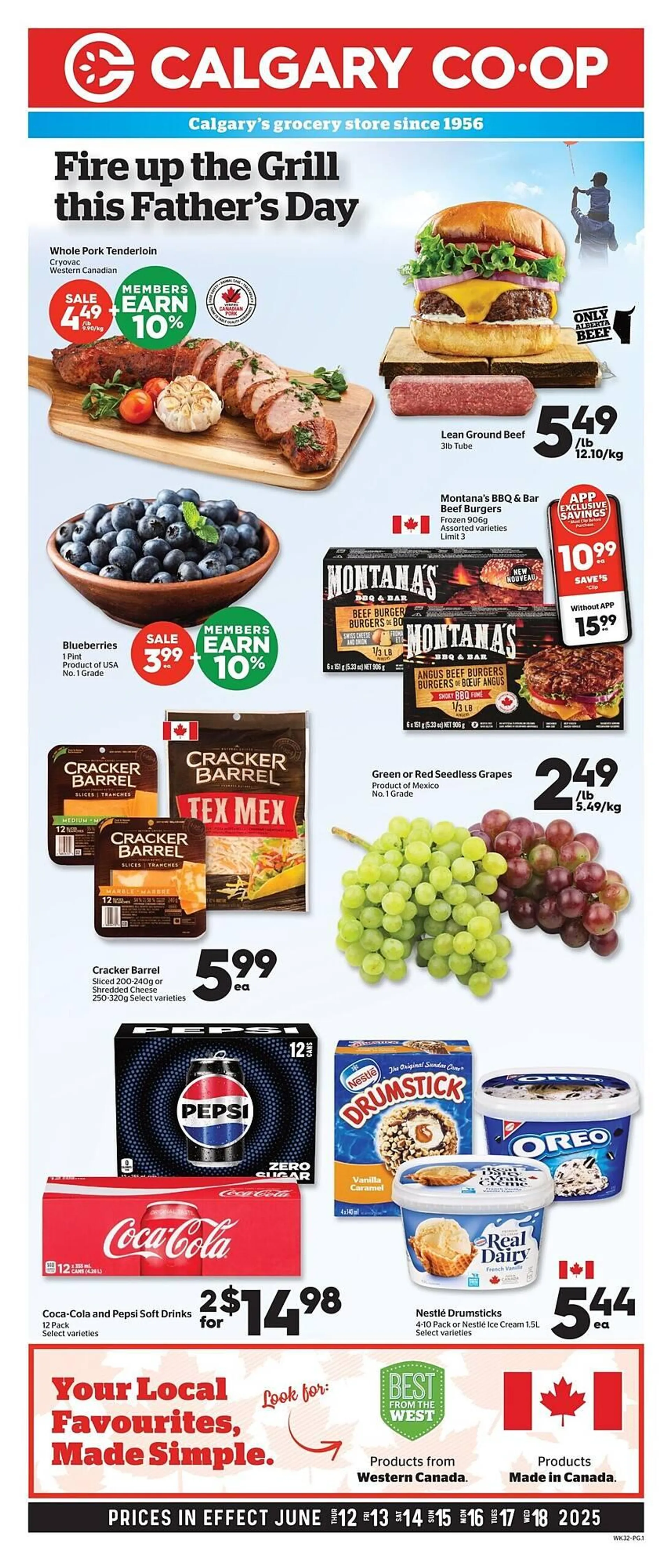 Calgary Co-op flyer from June 12 to June 18 2025 - flyer page 1