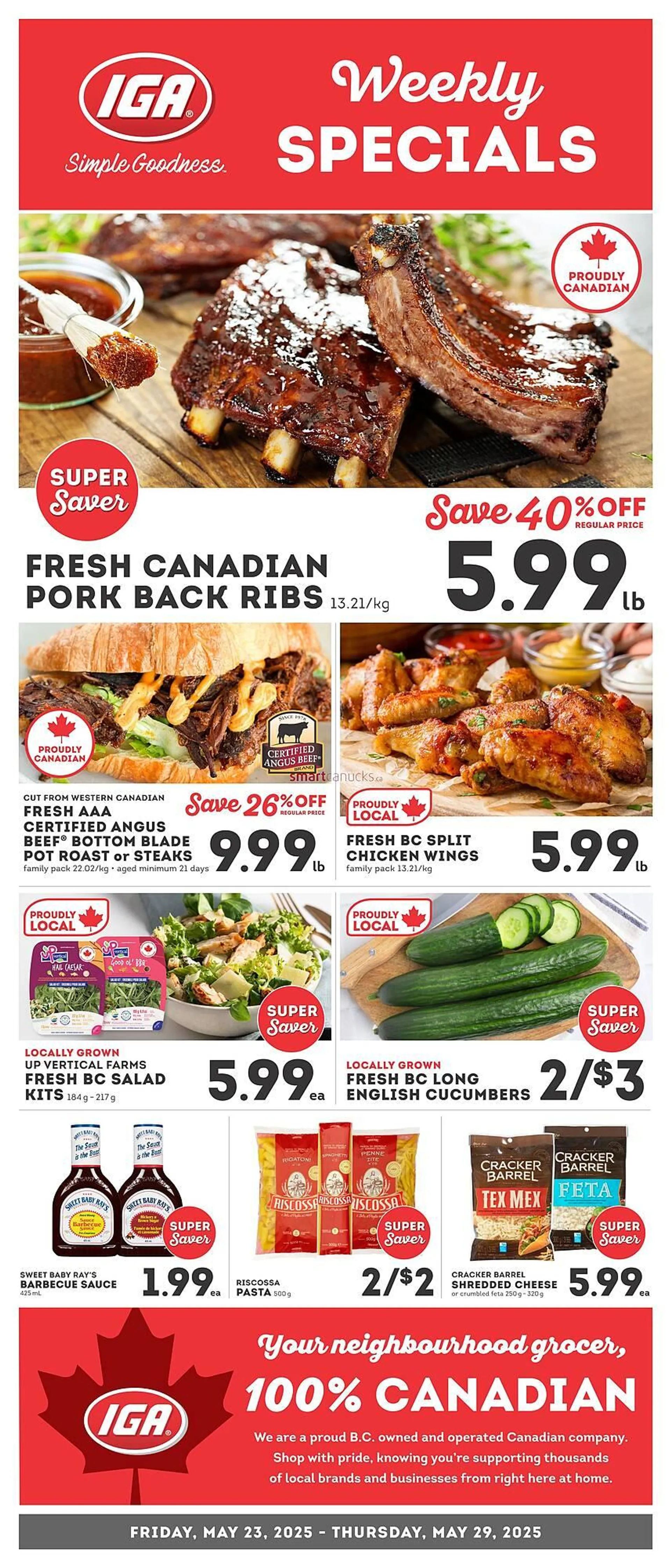 IGA flyer from May 23 to May 29 2025 - flyer page 1