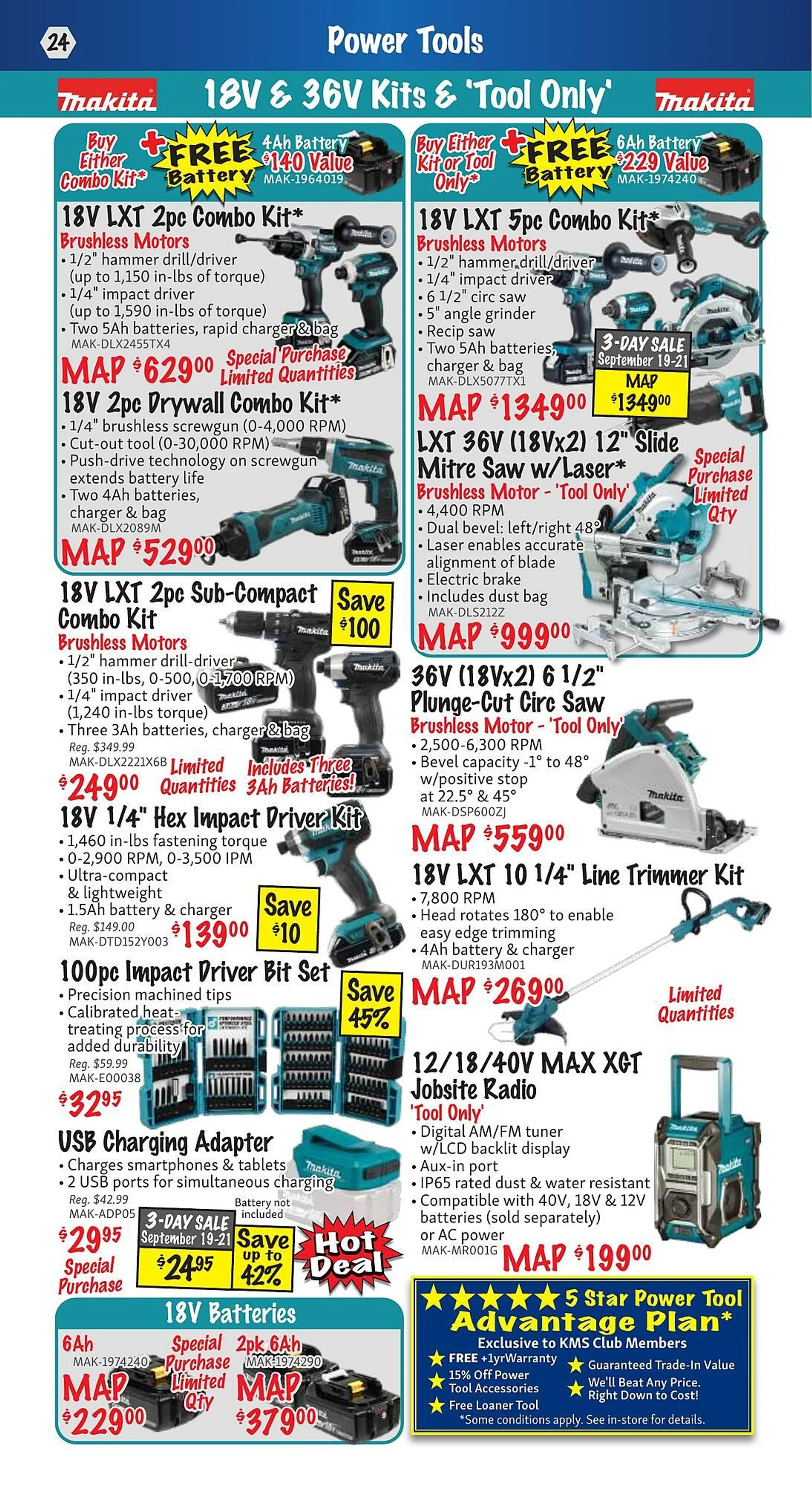 KMS Tools flyer from September 1 to September 30 2024 - flyer page 24