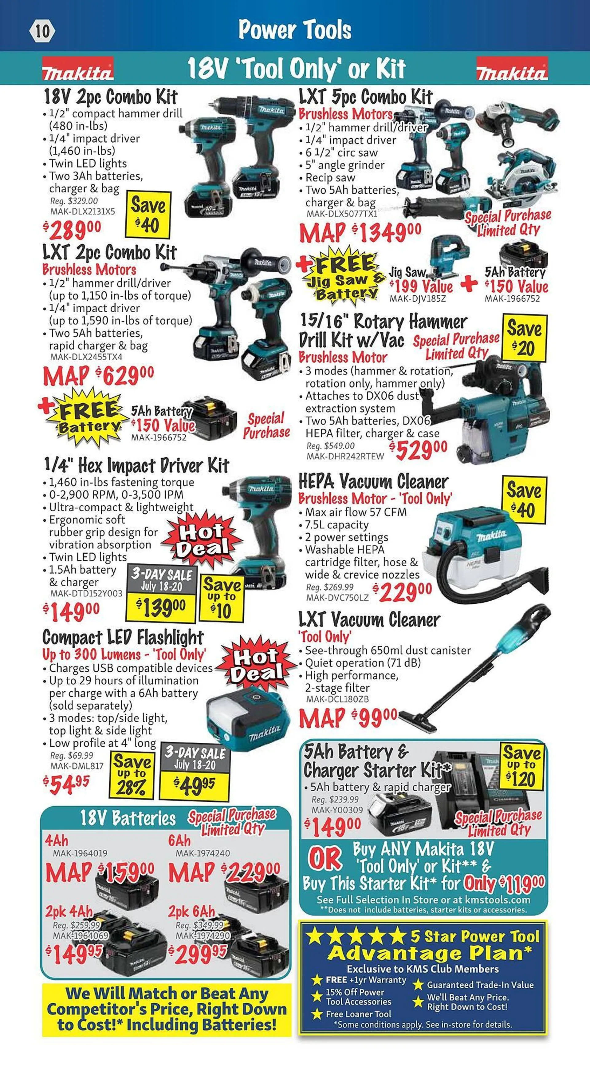 KMS Tools flyer from June 27 to July 31 2024 - flyer page 10