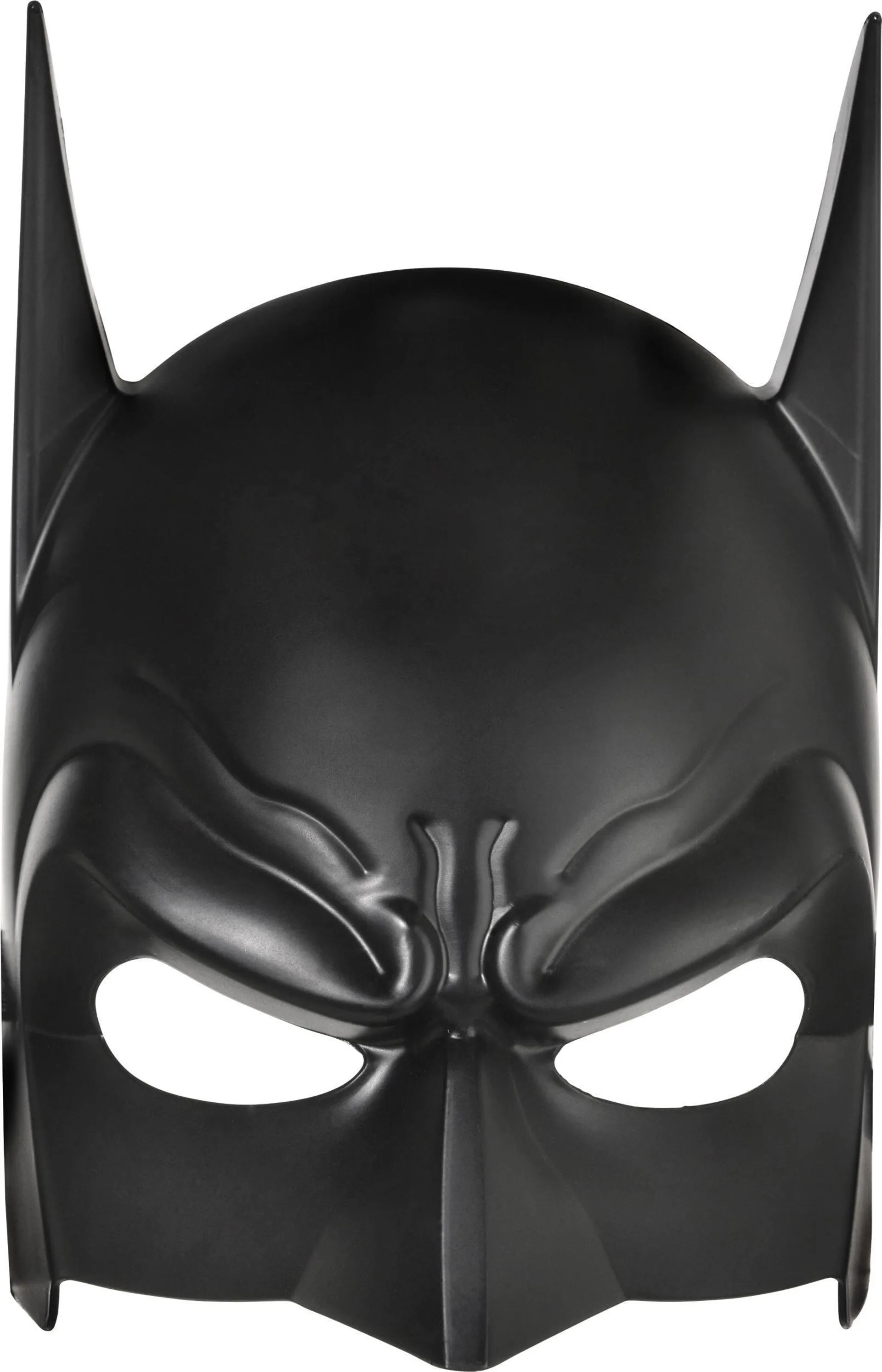 DC Batman Half Face Mask, Black, One Size, Wearable Costume Accessory for Halloween