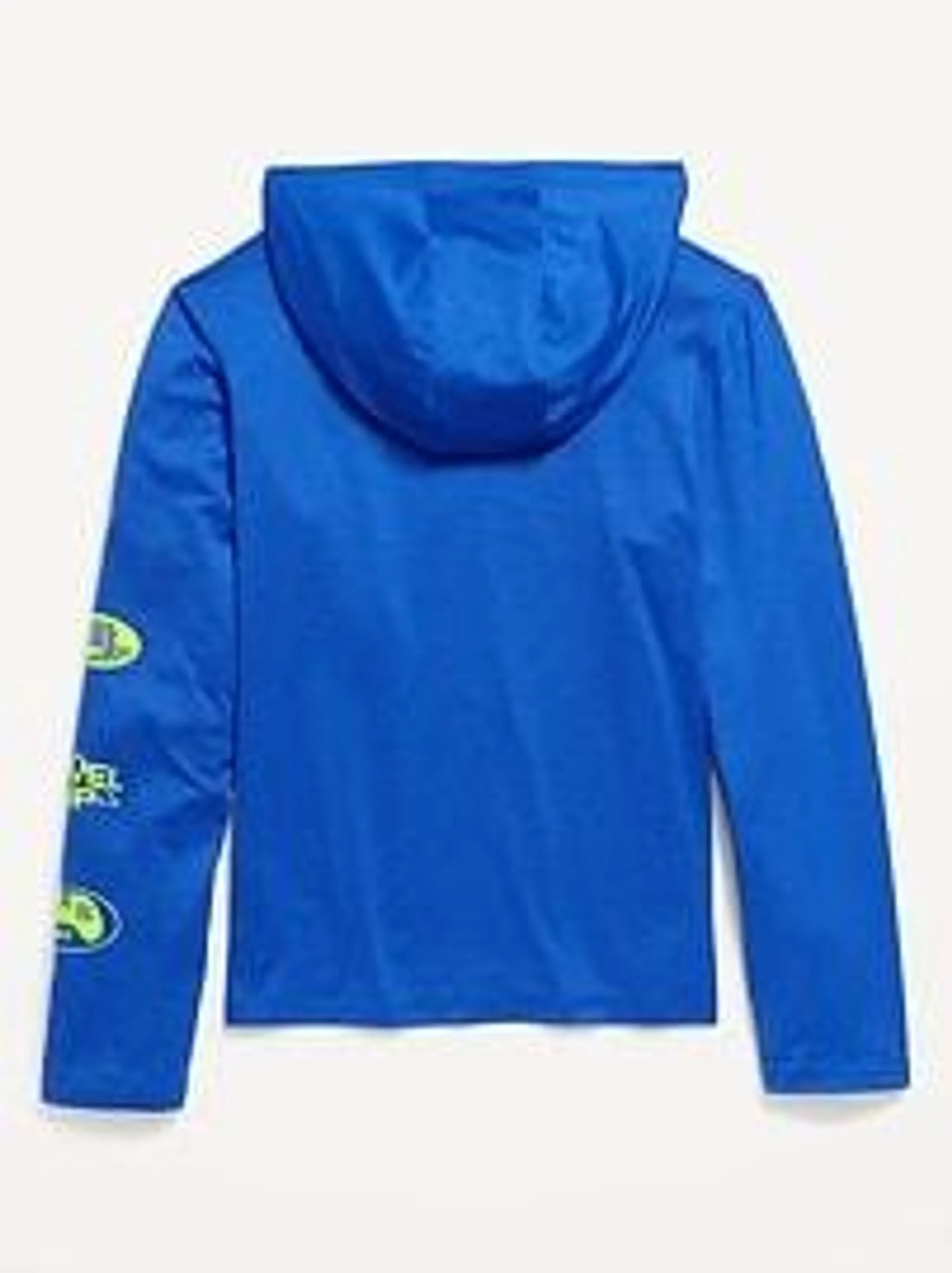 CloudMotion Long-Sleeve Hooded Graphic T-Shirt for Boys