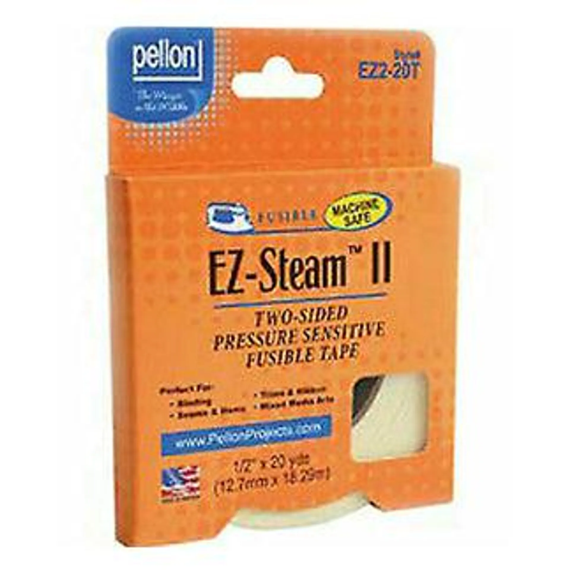 EZ-Steam Tape - 1/2" Fusible Adhesive Tape - 100% Polyamide - Pellon EZ2L-20T