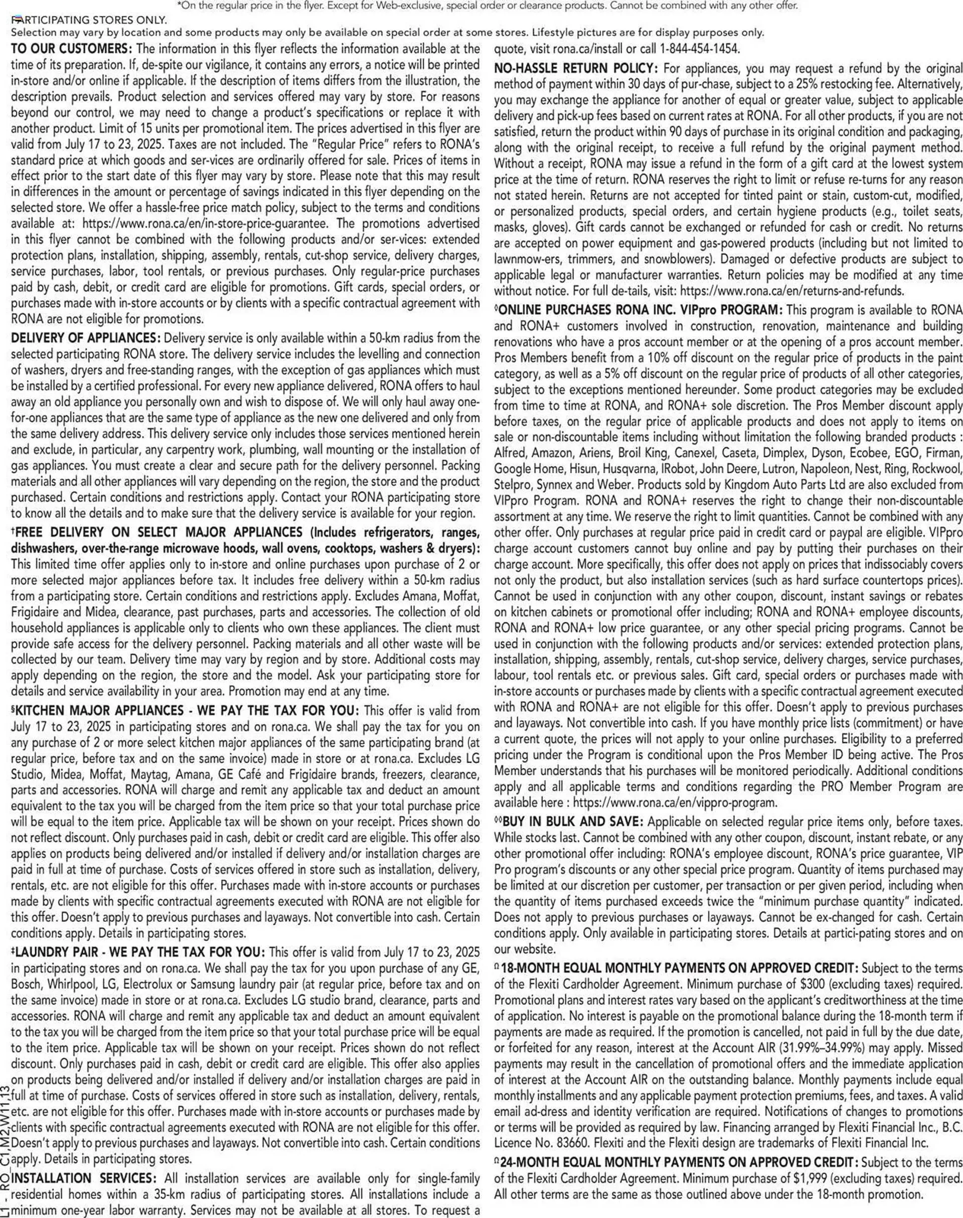 RONA flyer from July 17 to July 18 2025 - flyer page 15