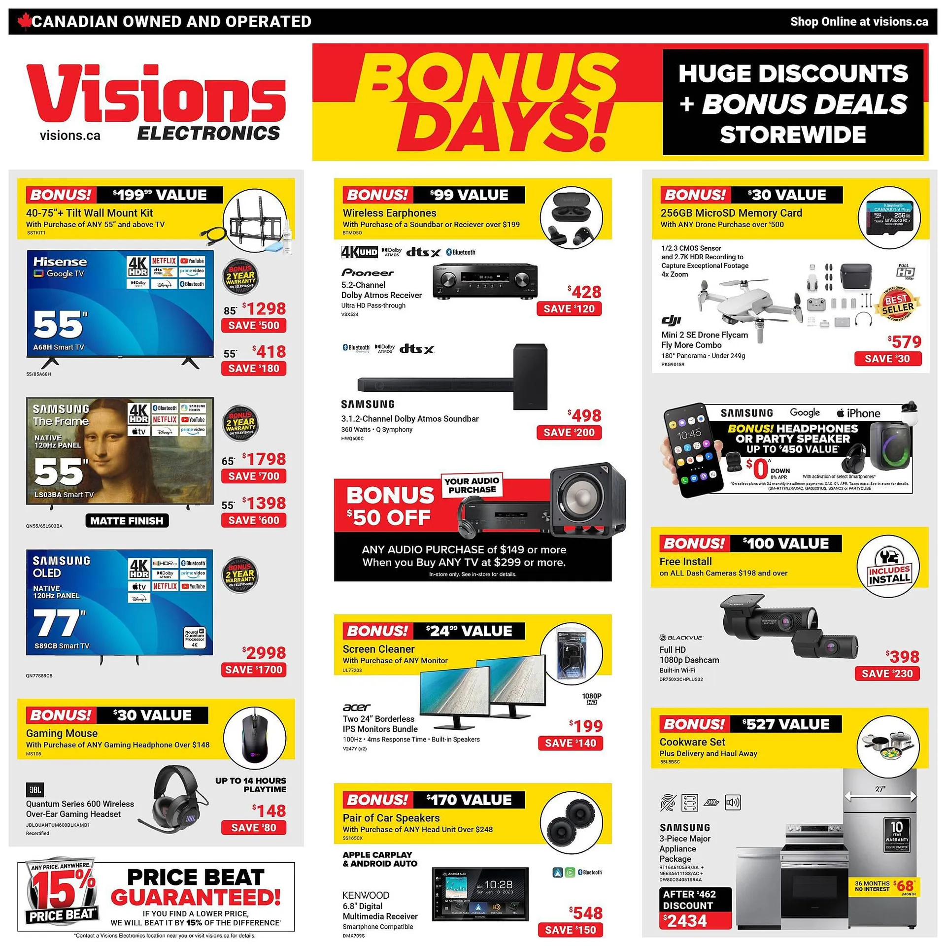 Visions Electronics flyer from March 8 to March 14 2024 - flyer page 