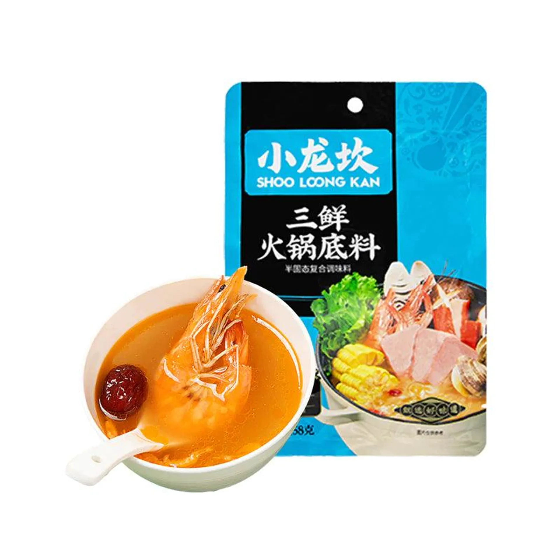 Shoo Loong Kan · Seafood Hotpot Soup Base (158g) Best Before: 2024-11-03