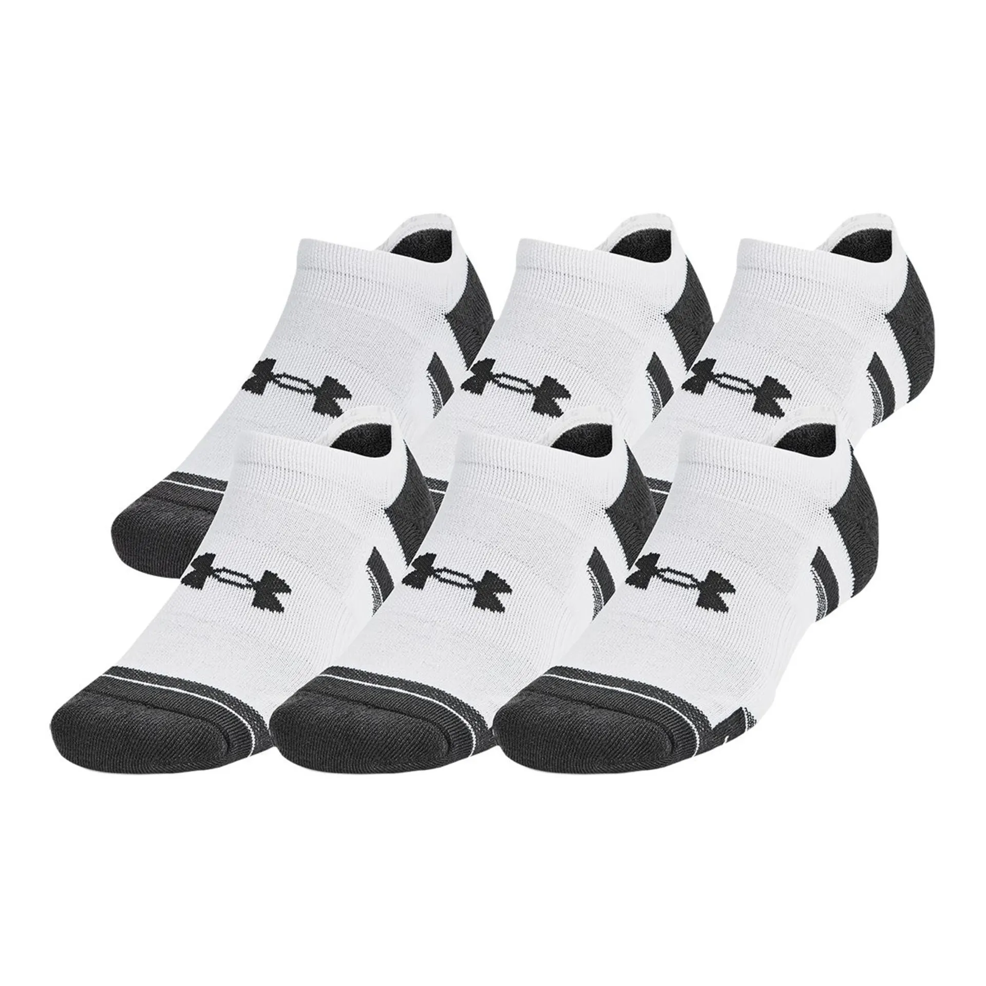 Under Armour Women's Performance Tech No Show Socks - 6 Pack