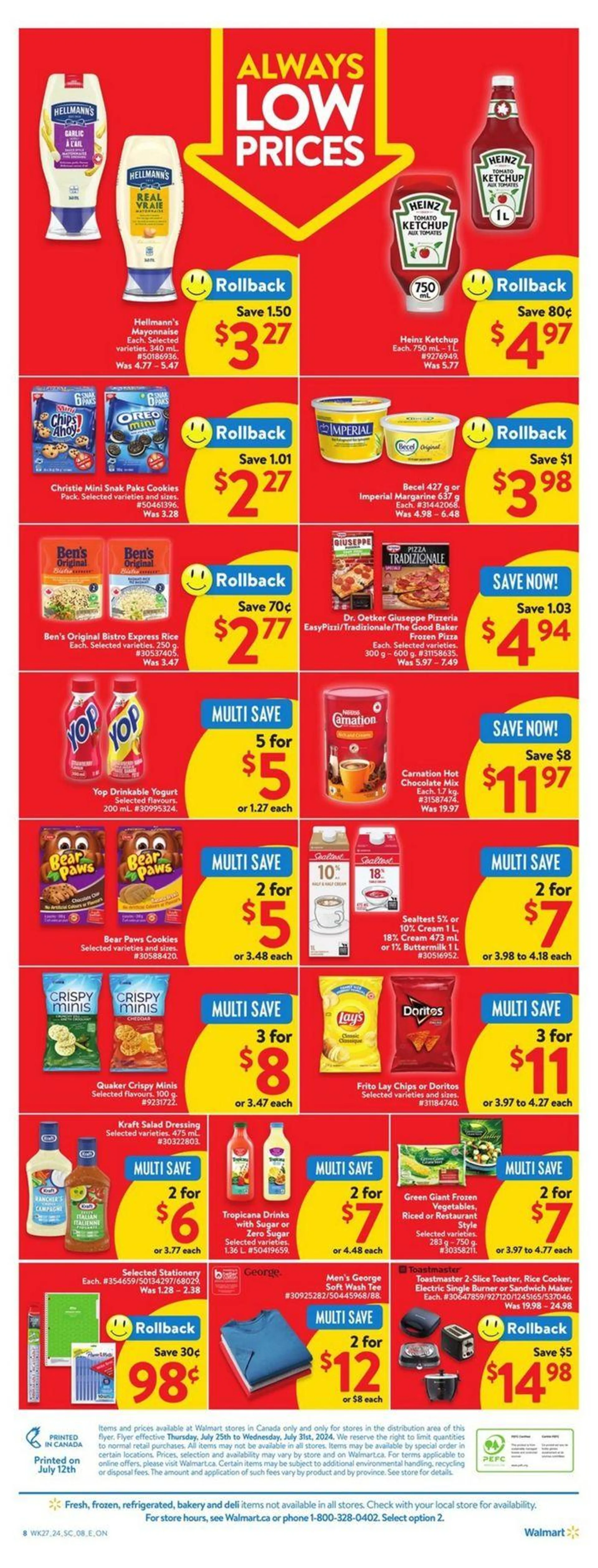 Walmart flyer from July 25 to July 31 2024 - flyer page 12