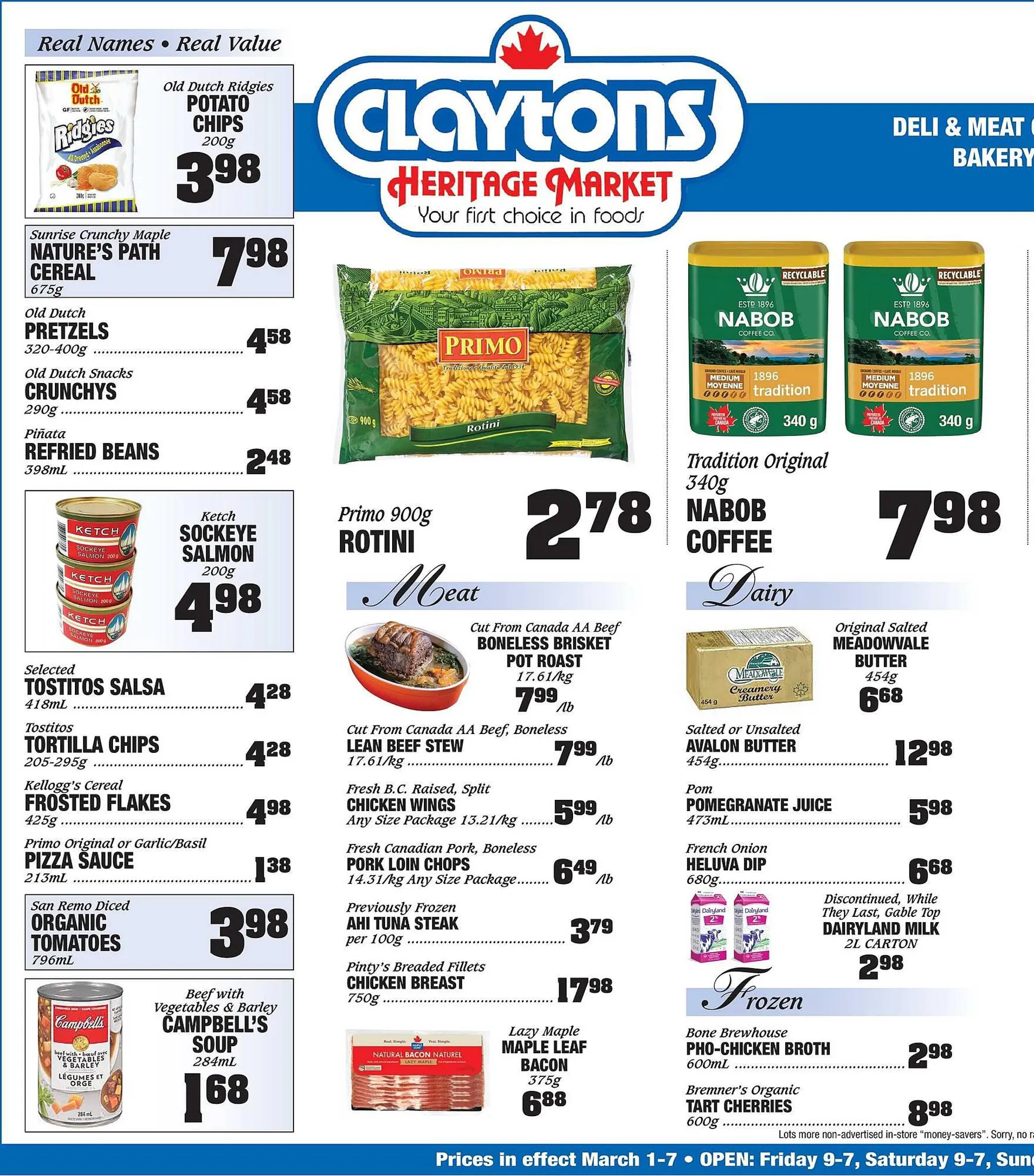 Claytons Heritage Market flyer from March 1 to March 7 2024 - flyer page 
