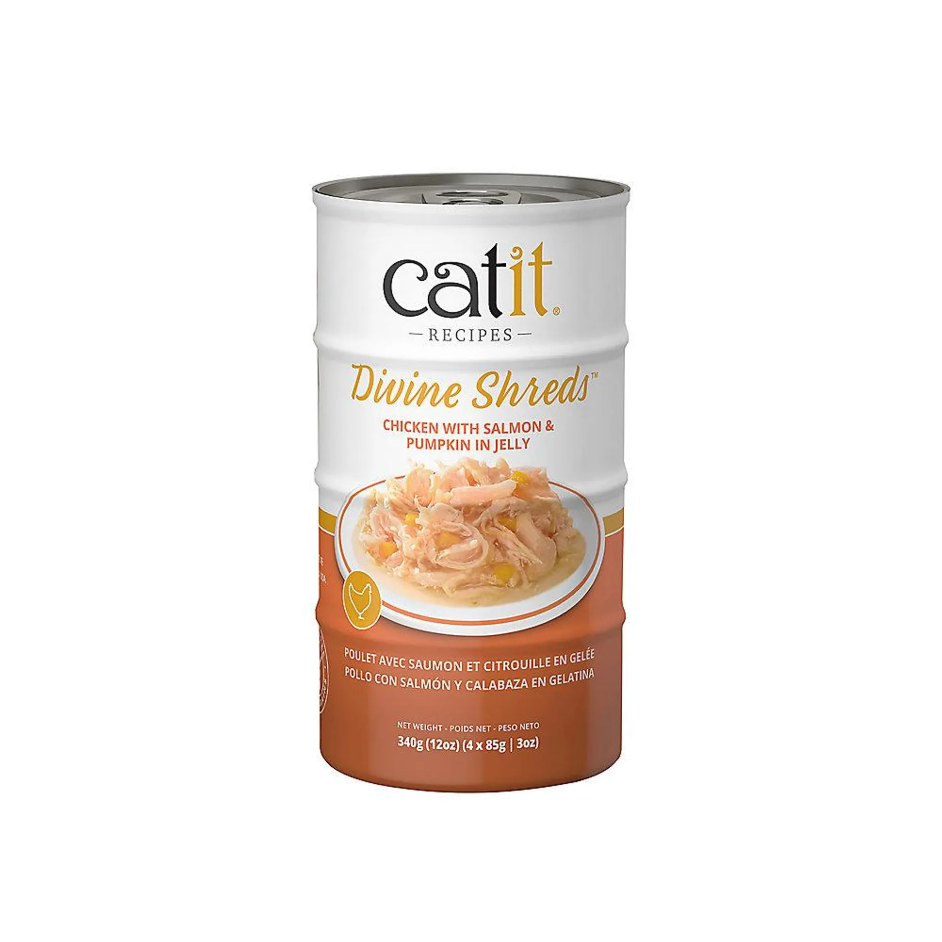 Catit Divine Shreds Cat Food - Chicken with Salmon & Pumpkin