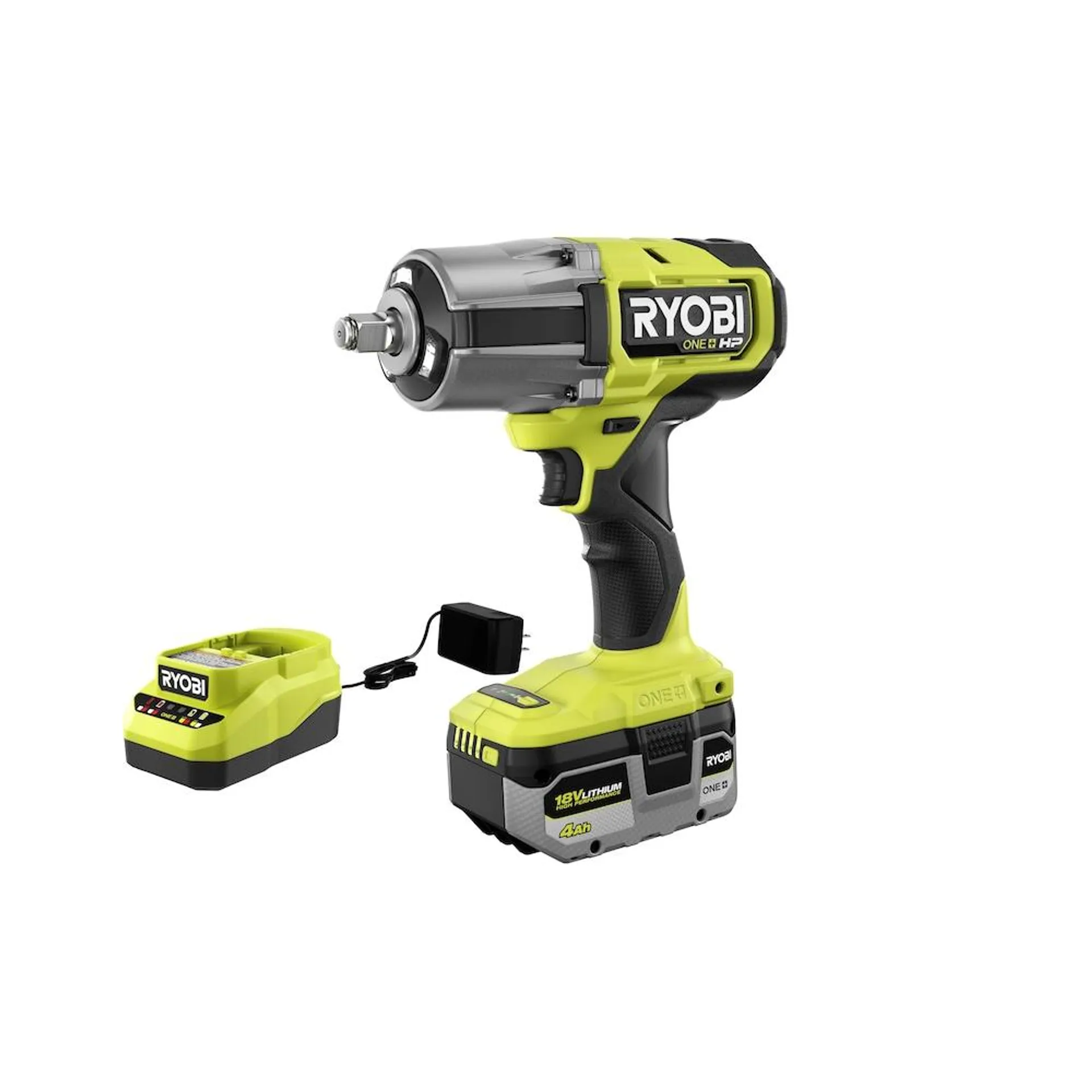 18V ONE+ HP 4-Mode High-Torque 1/2-inch Impact Wrench Kit with 4.0 Ah Battery and Charger
