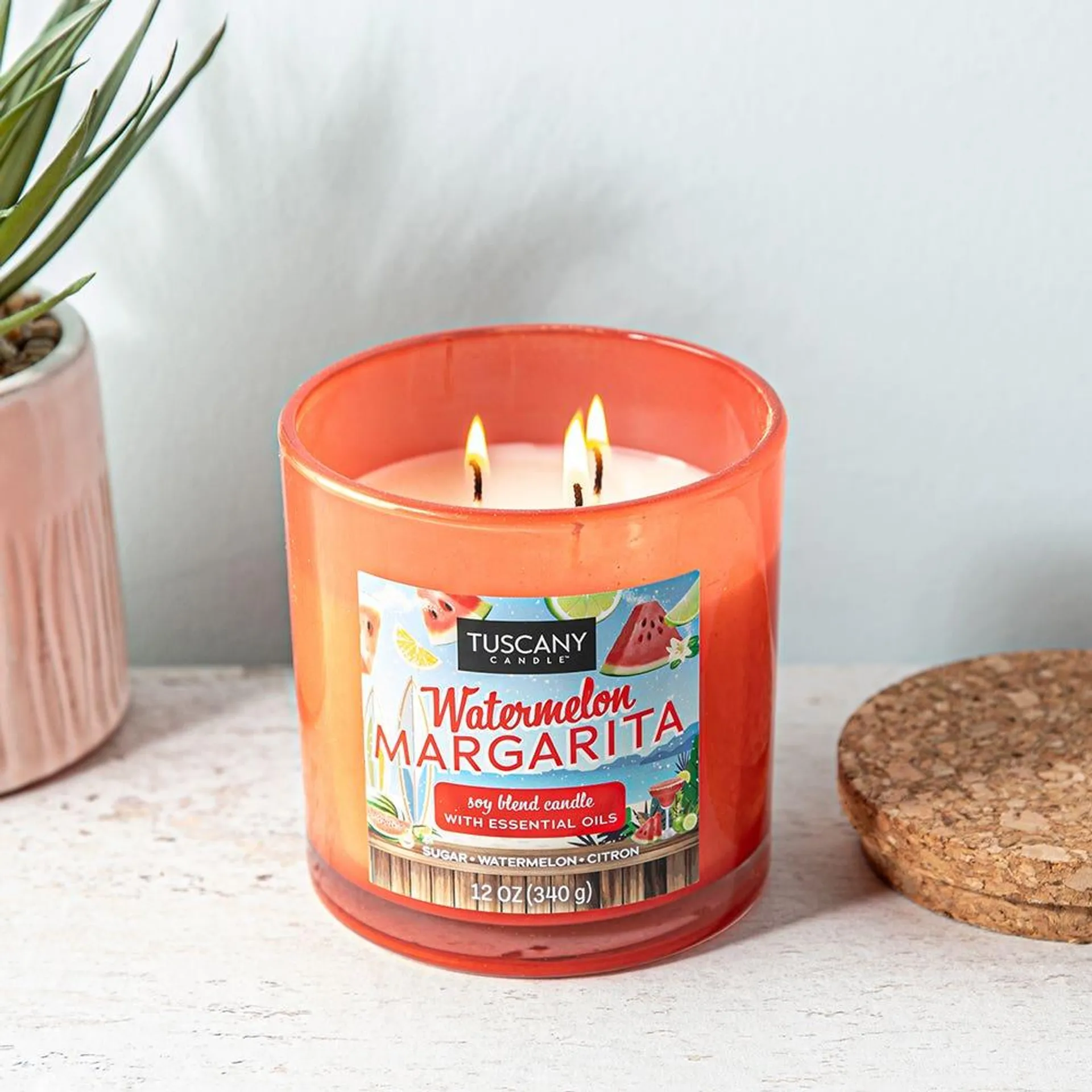 Empire Beach Bar 'Watermelon Margarita' Glass Jar Candle 12oz.